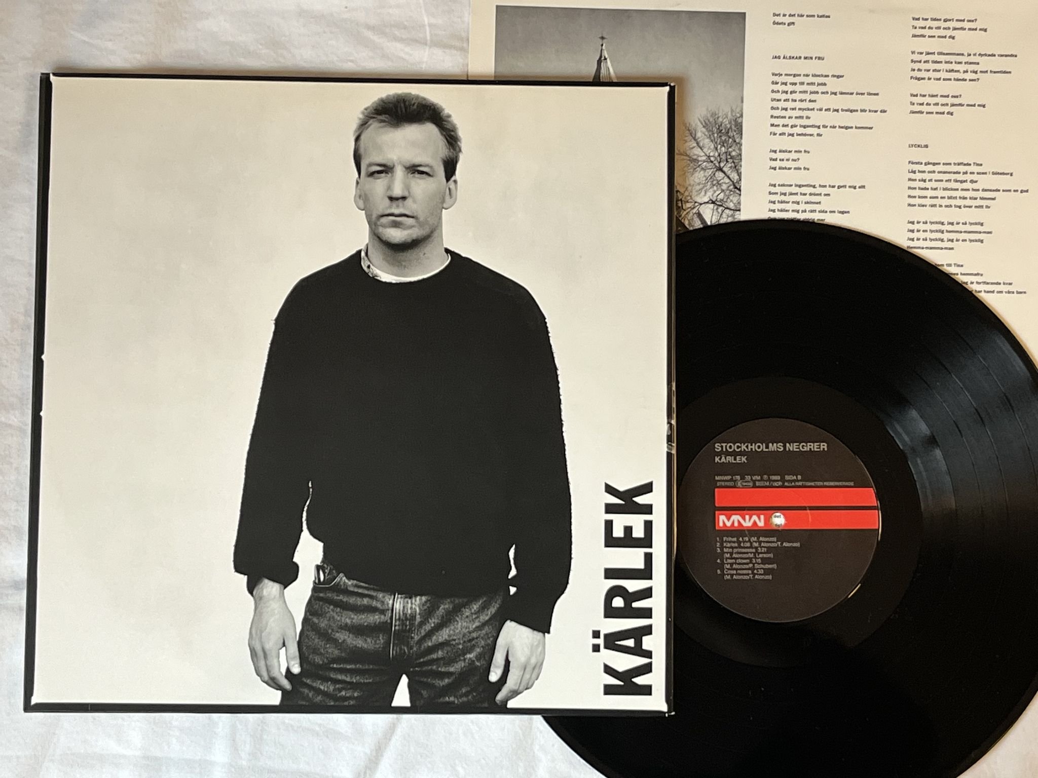 Omslagsbild för skivan STOCKHOLMS NEGRER kärlek LP-89 MNWP 178 MNW