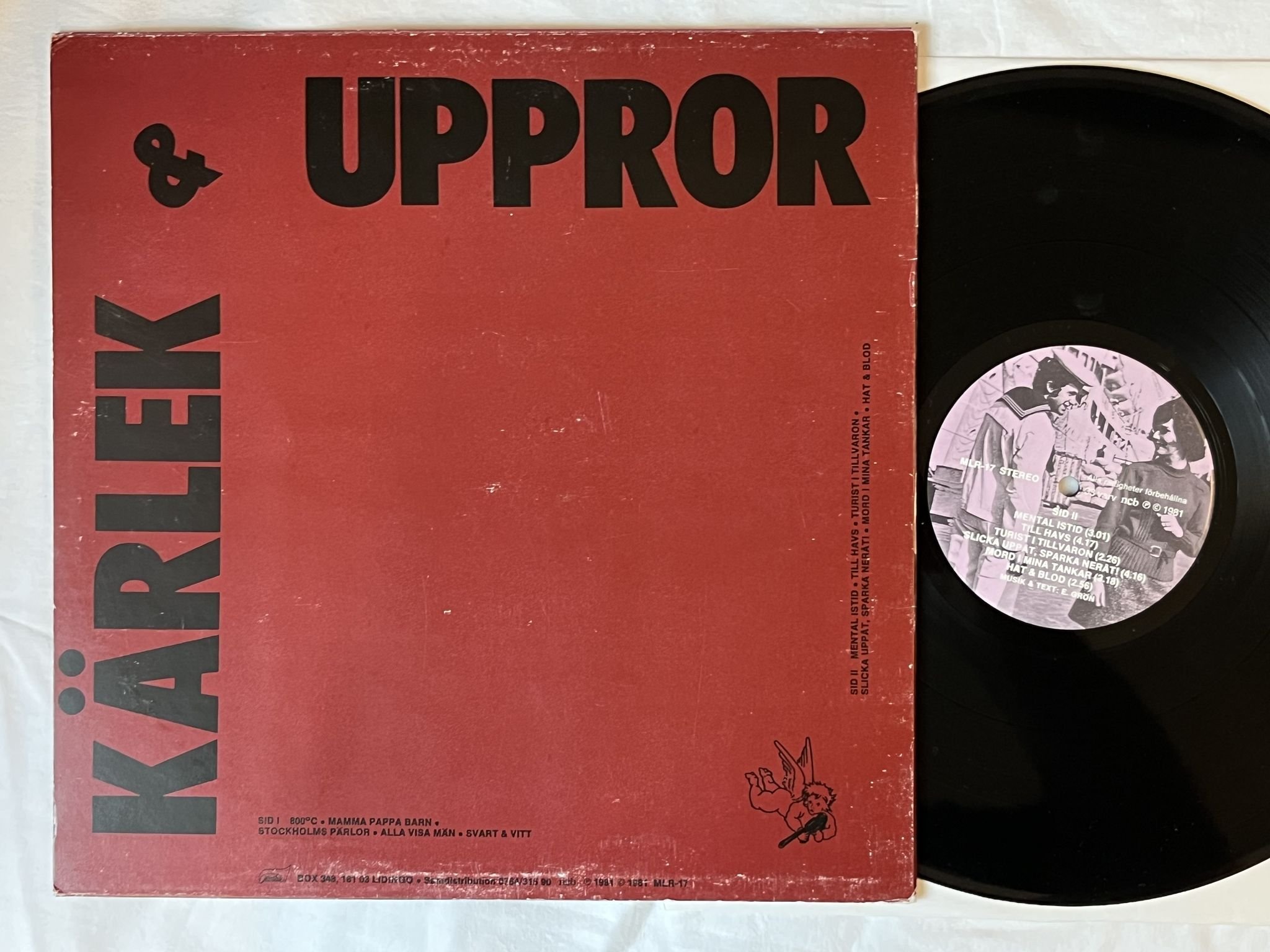 Omslagsbild för skivan EBBA GRÖN kärlek & uppror LP-81 SWE MLR-17 MISTLUR