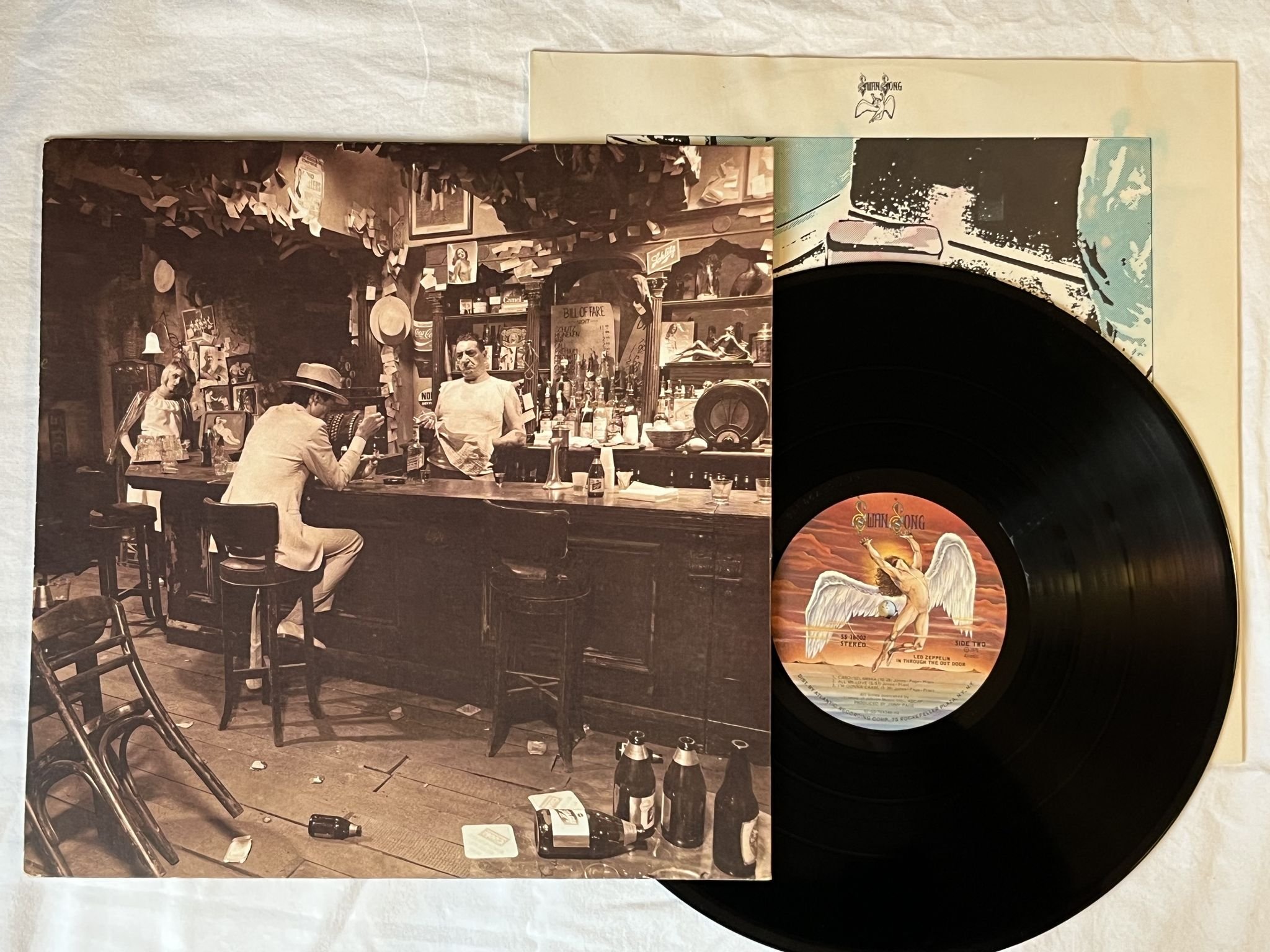 Omslagsbild för skivan LED ZEPPLIN in through the out door LP-79 CC-1014 CRAZY CATS RECORDS