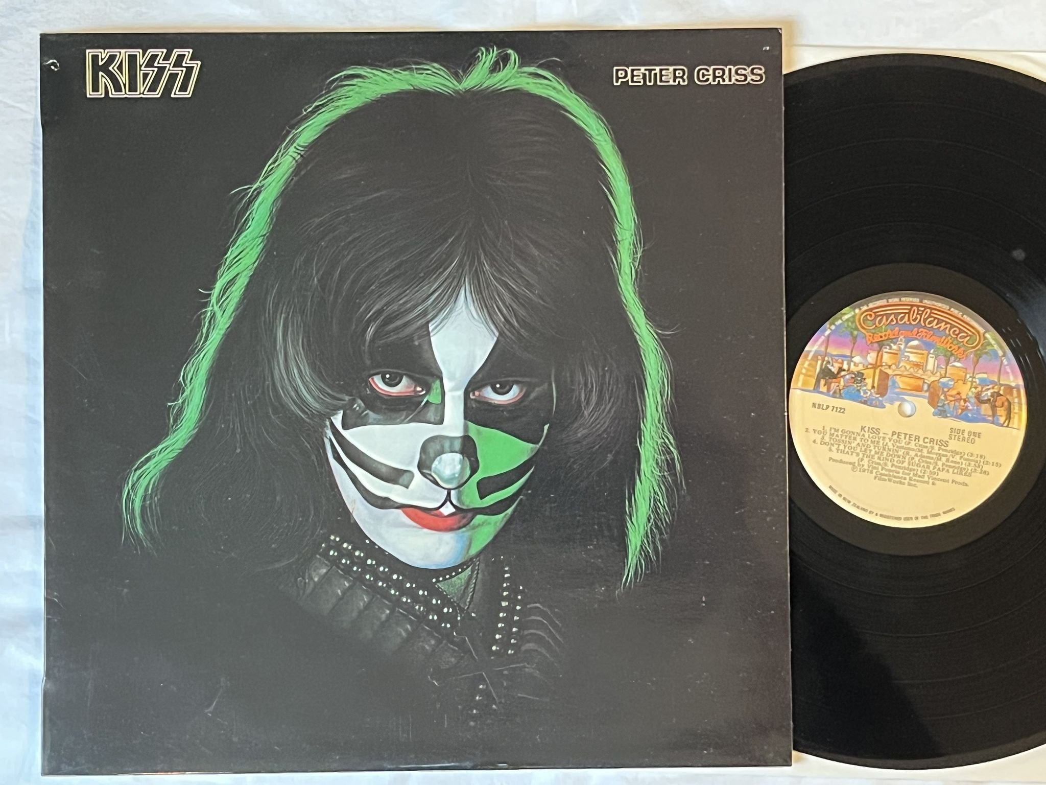 Omslagsbild för skivan KISS peter criss LP -78 New Zealand NBLP 7122 CASABLANCA