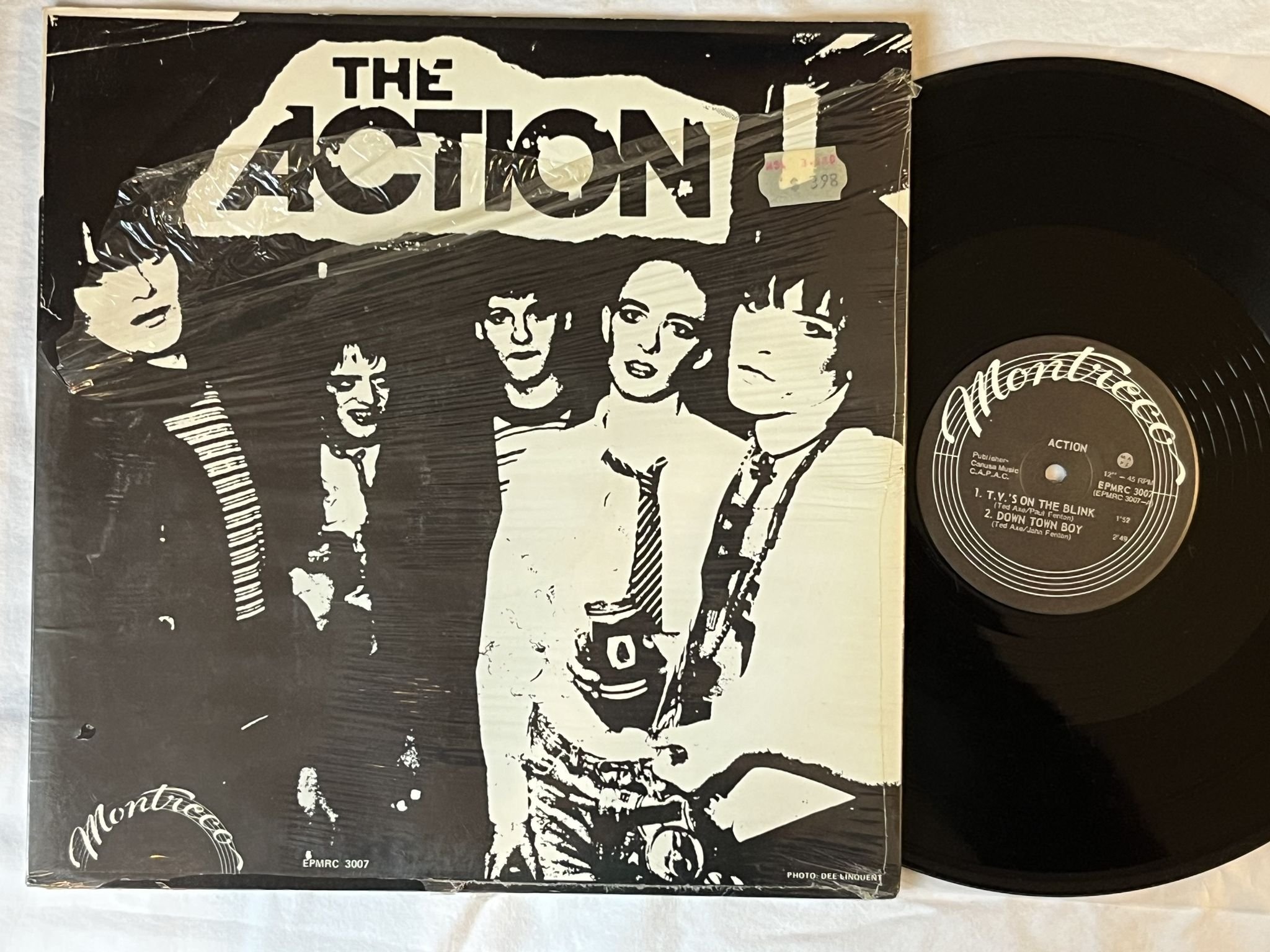 Omslagsbild för skivan THE ACTION T.V.'S on the blink "12"EP-78 EPMRC 3007 ** Rare **