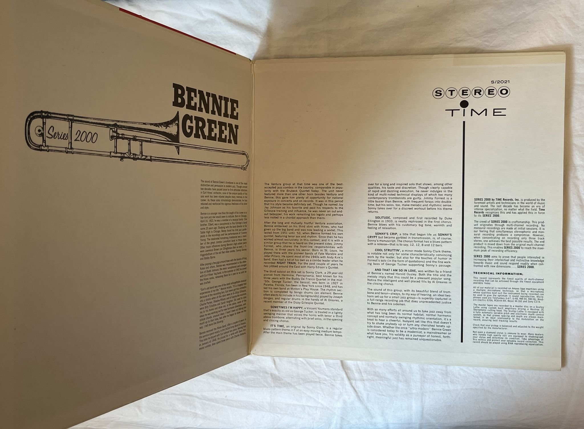 Omslagsbild för skivan BENNIE GREEN beenie green LP-60 US S/2021 TIME RECORDS