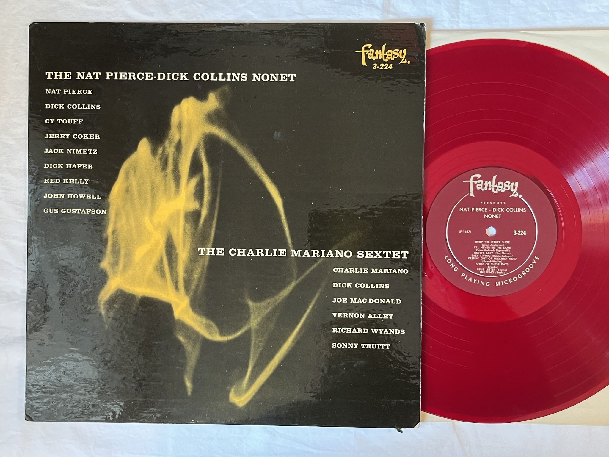 Omslagsbild för skivan V/A The Nat Pierce-Dick Collins Nonet/The Charlie Mariano Sextet LP-84 F-3-224