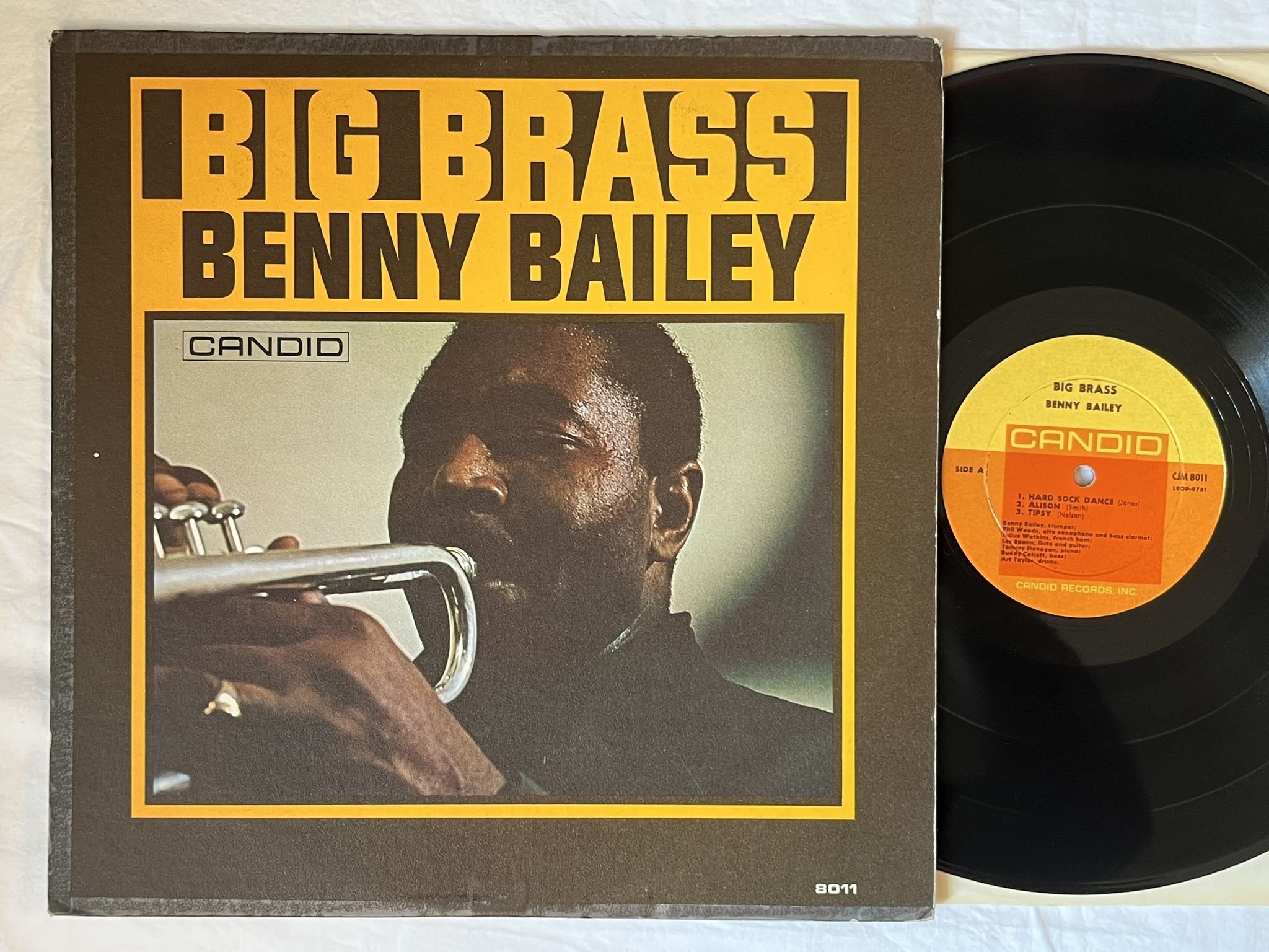 Omslagsbild för skivan BENNY BAILEY big brass LP-61 US CJM 8011 Candid