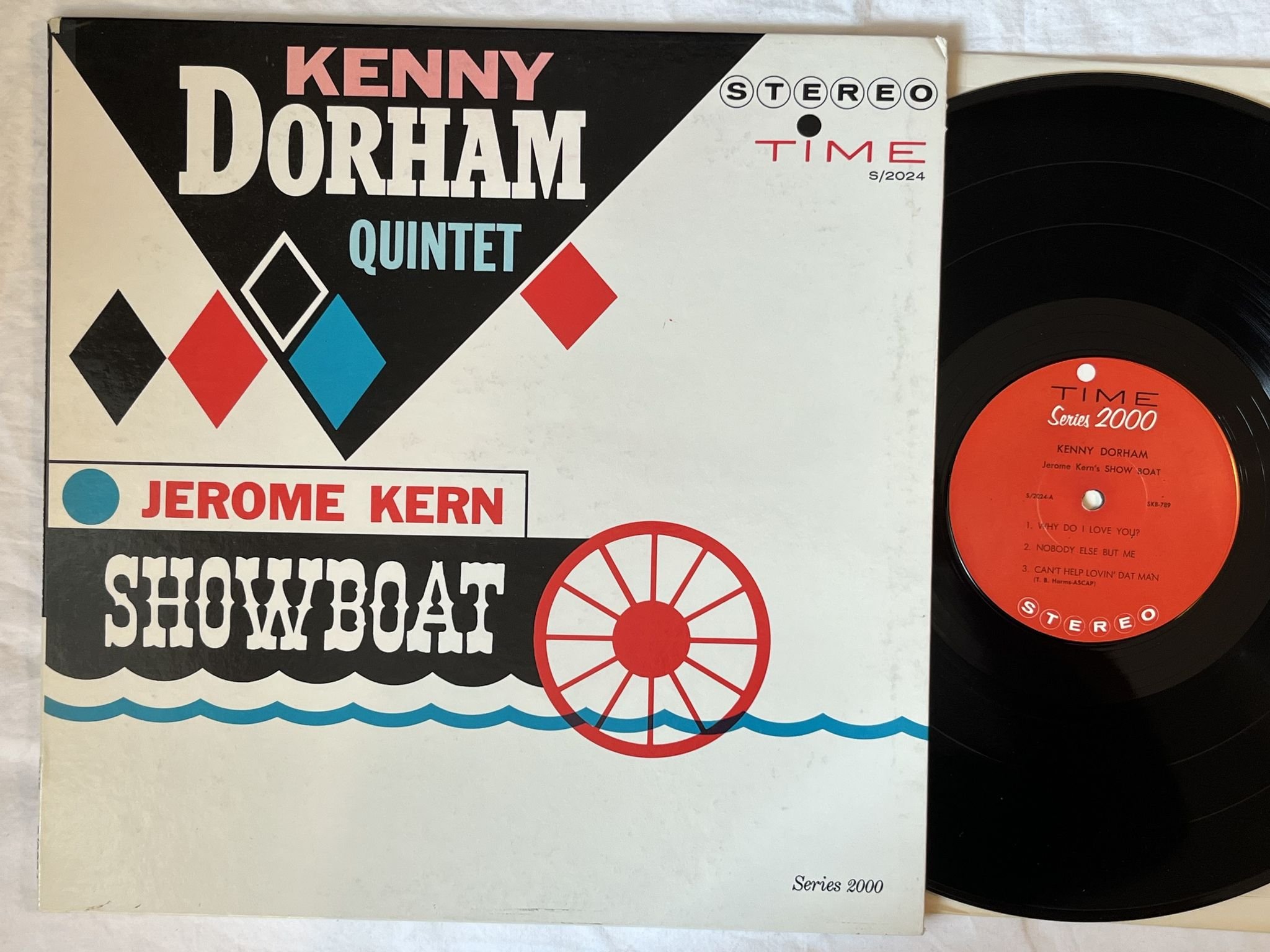 Omslagsbild för skivan KENNY DORHAM QUINTET jerome kern showboat LP-61 US S/2024 Time Records