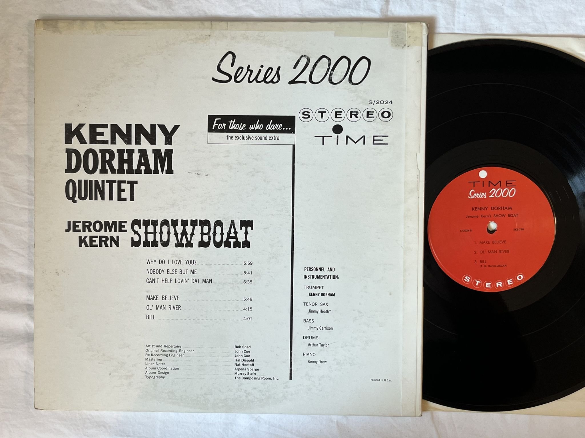 Omslagsbild för skivan KENNY DORHAM QUINTET jerome kern showboat LP-61 US S/2024 Time Records