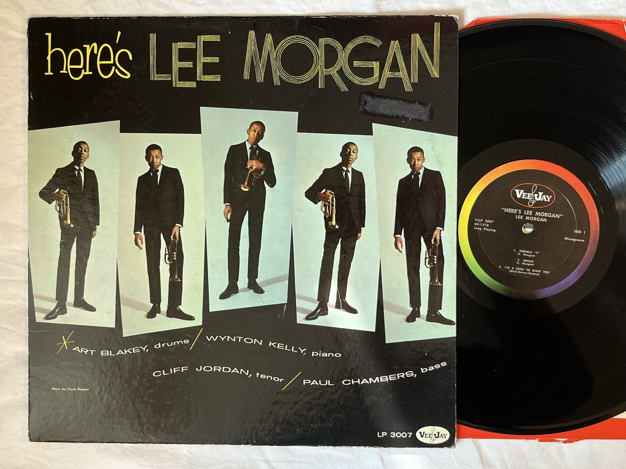 Omslagsbild för skivan LEE MORGAN here's Lee Morgan LP VJLP 3007 Vee Jay Records