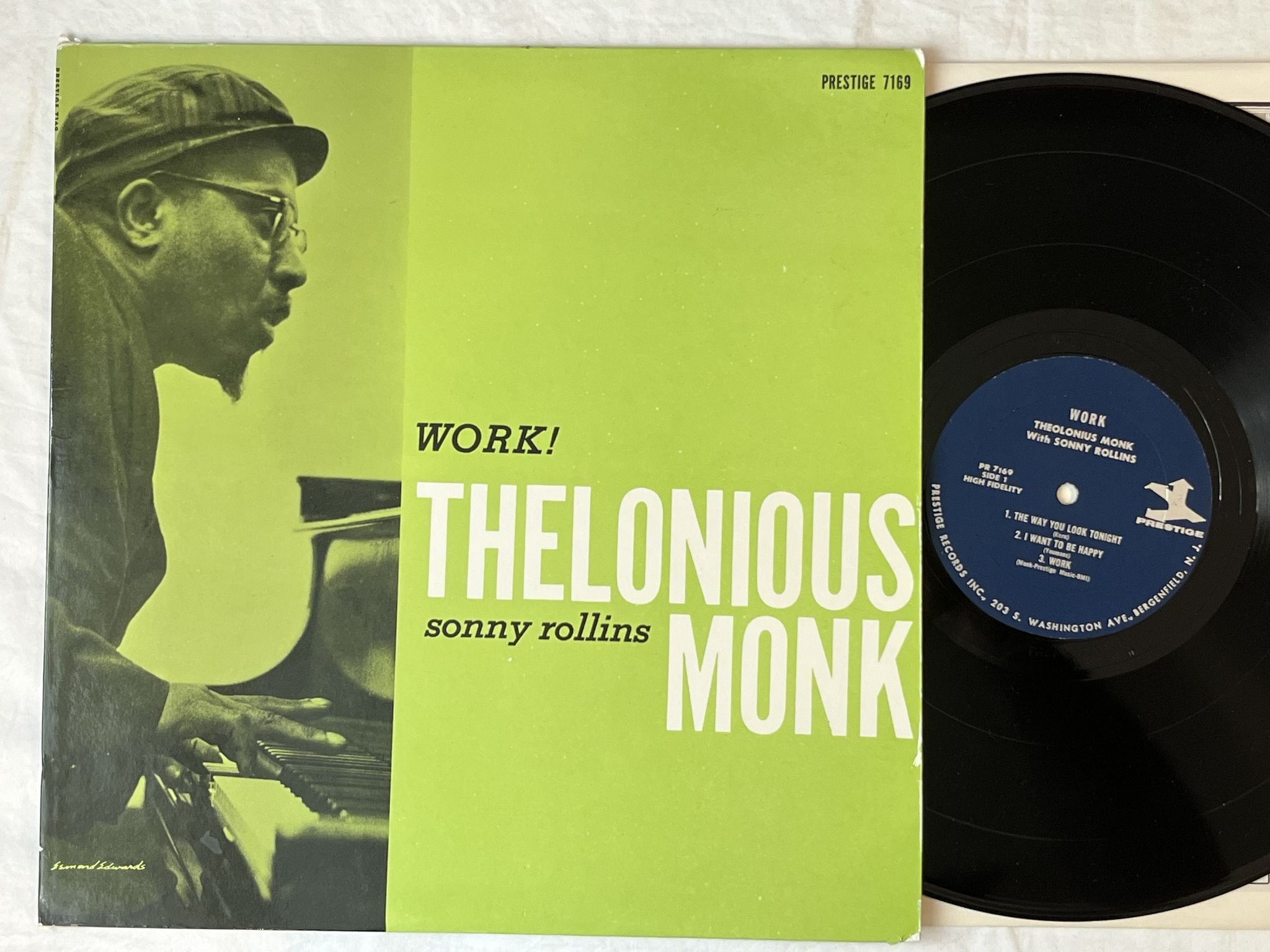 Omslagsbild för skivan THELONIOUS MONK /SONNY ROLLINS work! LP-59 US PRLP 7169 Prestige