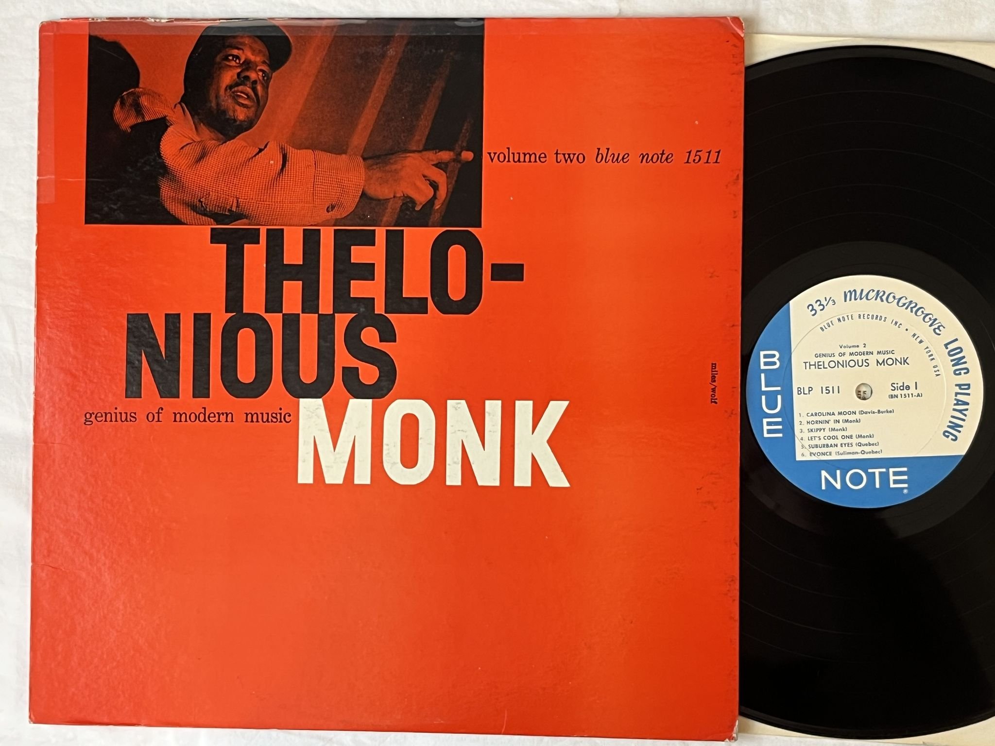 Omslagsbild för skivan THELONIOUS MONK genius of modern music LP BLP 1510 Blue Note