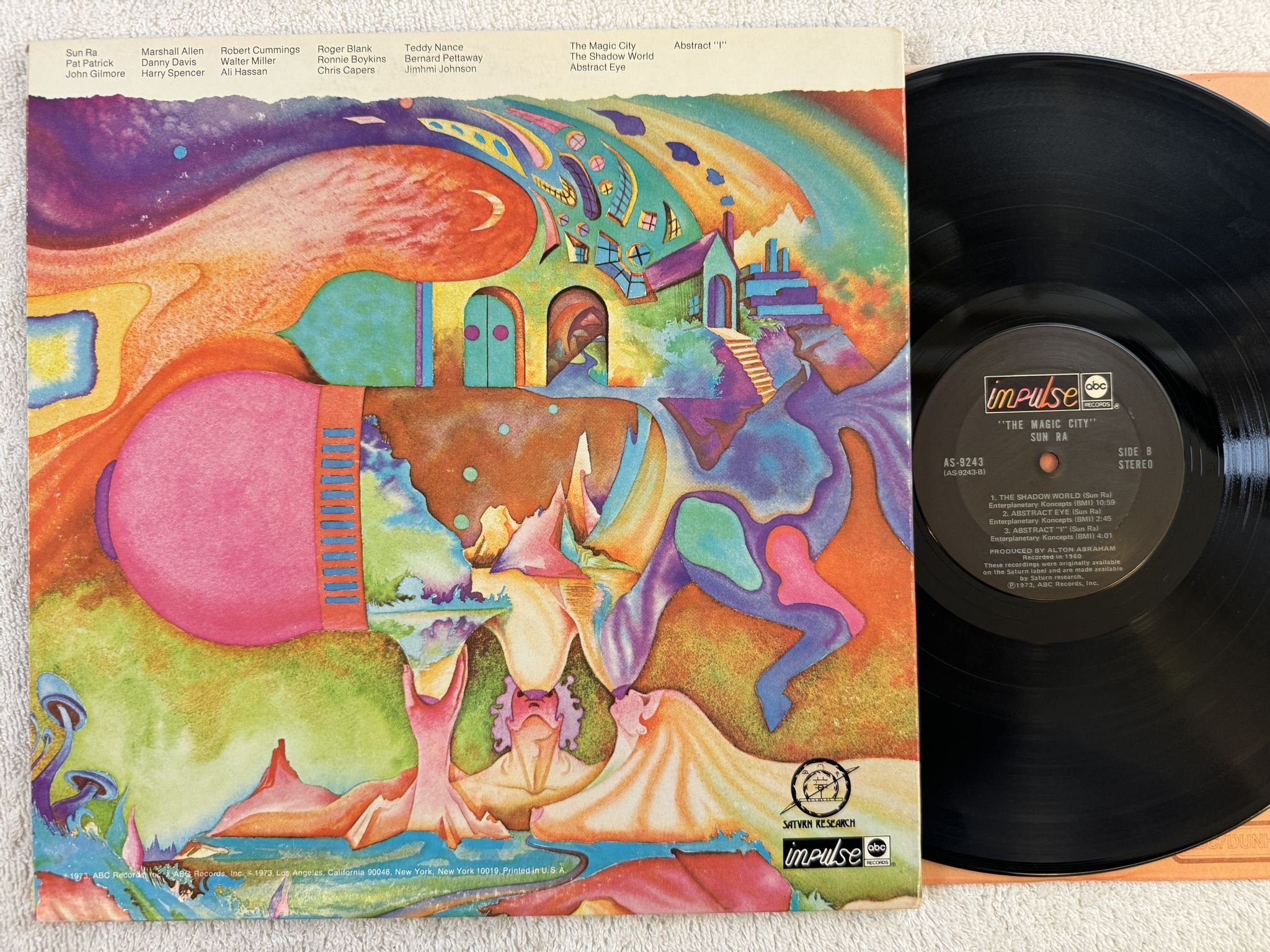 Omslagsbild för skivan SUN RA the magic city LP -73 AS-9243 Impulse!