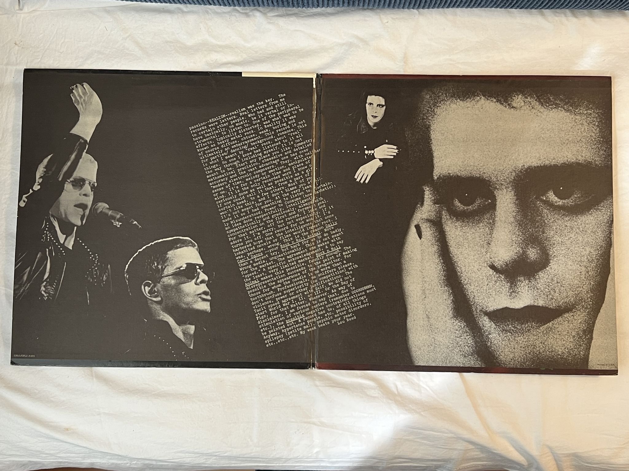 Omslagsbild för skivan LOU REED metal machine music 2X LP -75 US CPL2-1101 RCA Victor