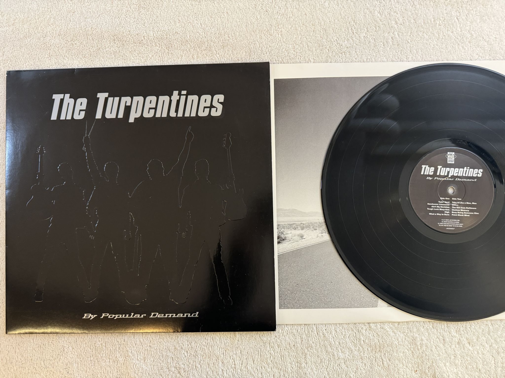 Omslagsbild för skivan THE TURPENTINES by popular demand LP -2000 SWE JAZZ025LP White Jazz Records