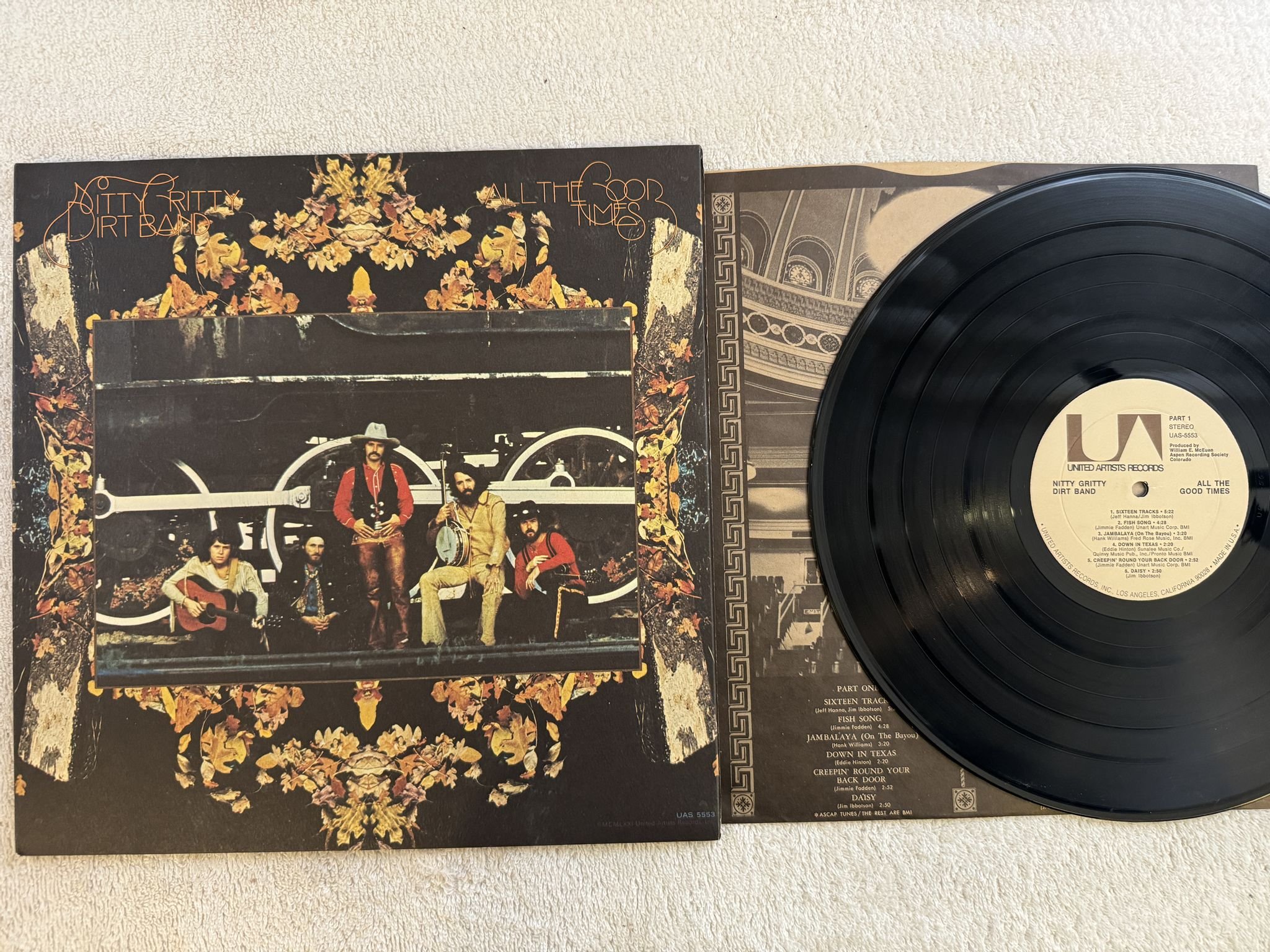 Omslagsbild för skivan NITTY GITTY DIRT BAND all the good times LP -71 UAS 5553 United Artists Records