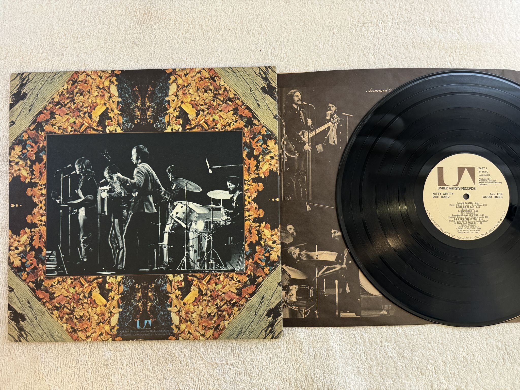Omslagsbild för skivan NITTY GITTY DIRT BAND all the good times LP -71 UAS 5553 United Artists Records