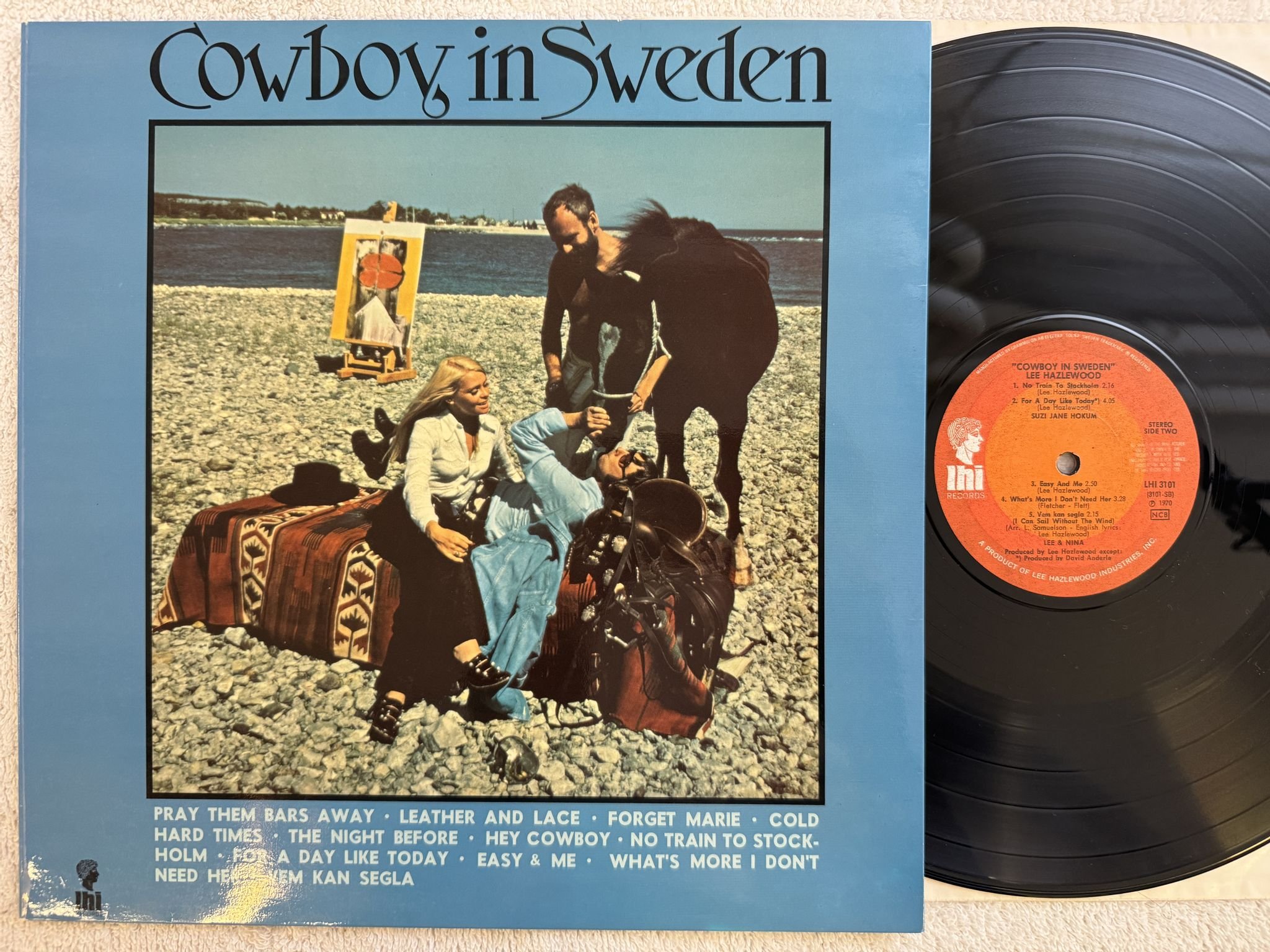 Omslagsbild för skivan LEE HAZLEWOOD coeboy in sweden LP -70 SWE LHI 3101 LHI Records
