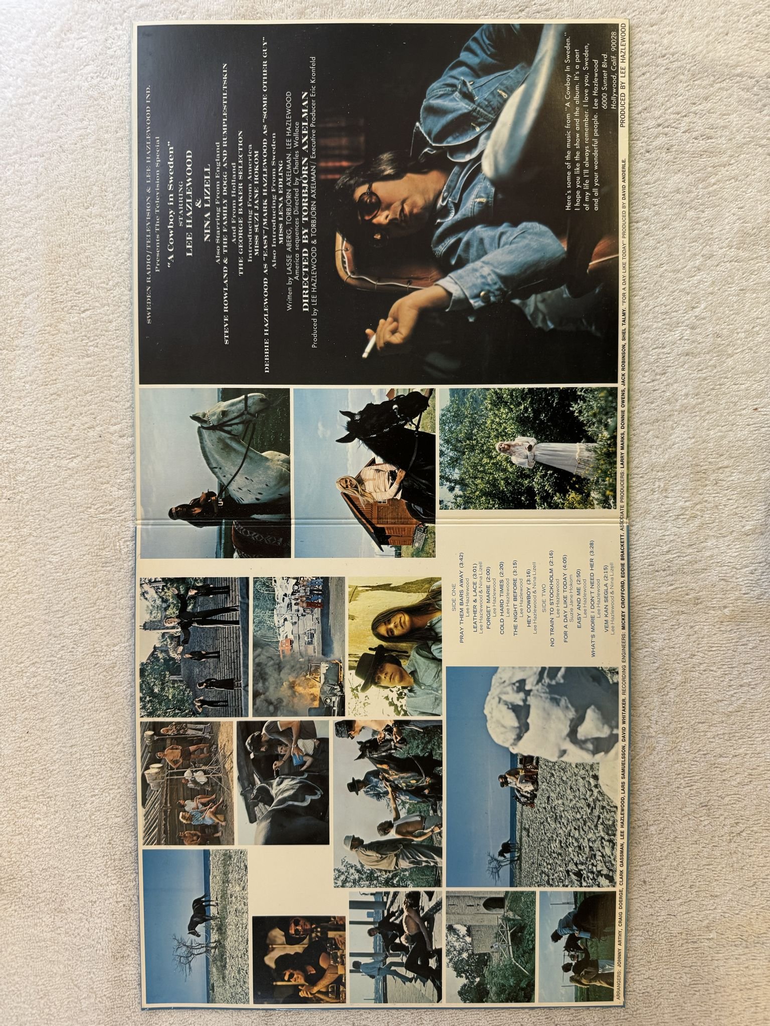 Omslagsbild för skivan LEE HAZLEWOOD coeboy in sweden LP -70 SWE LHI 3101 LHI Records