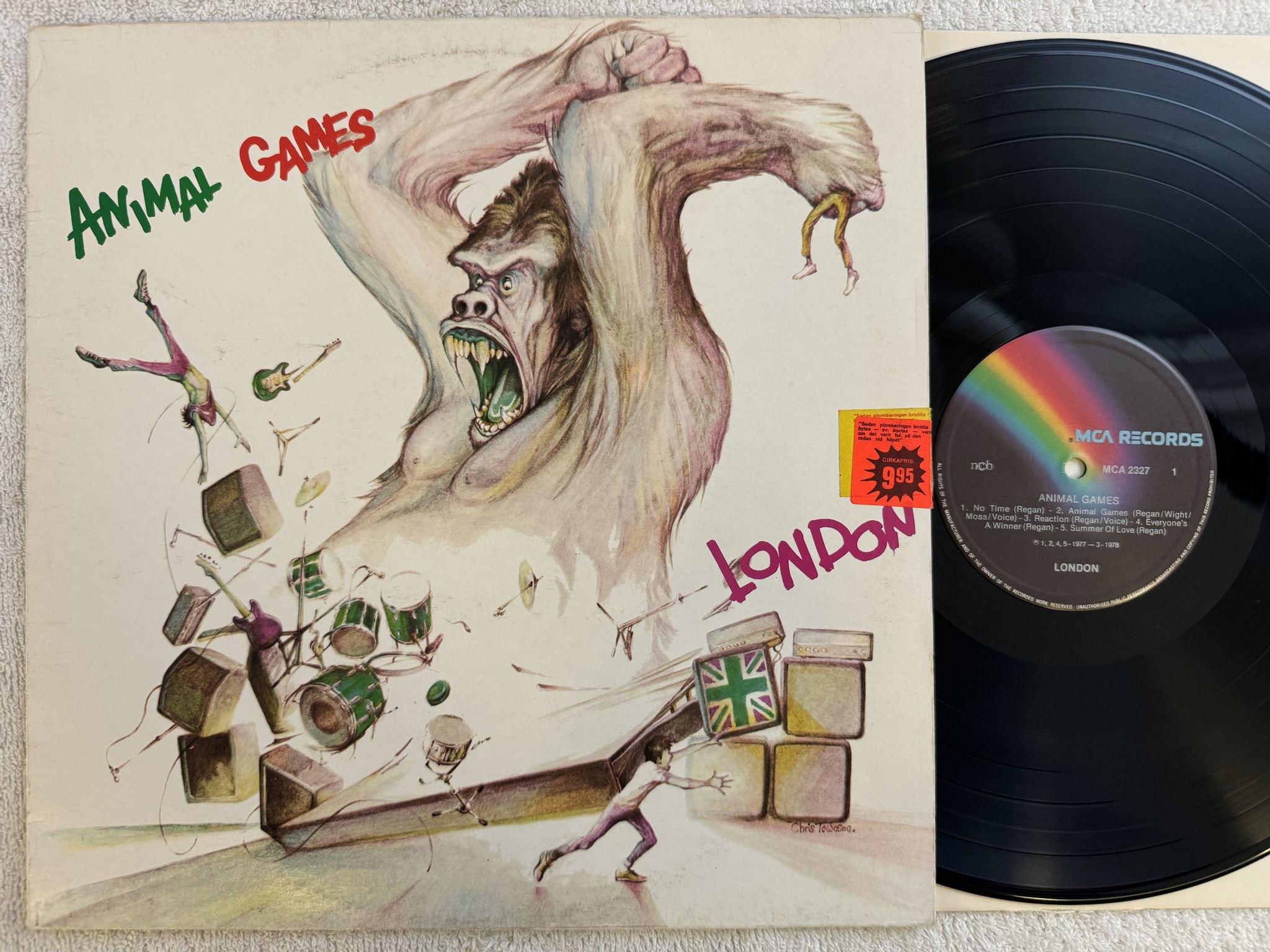 Omslagsbild för skivan LONDON Animal Games LP 78 MCA 2327 MCA Records