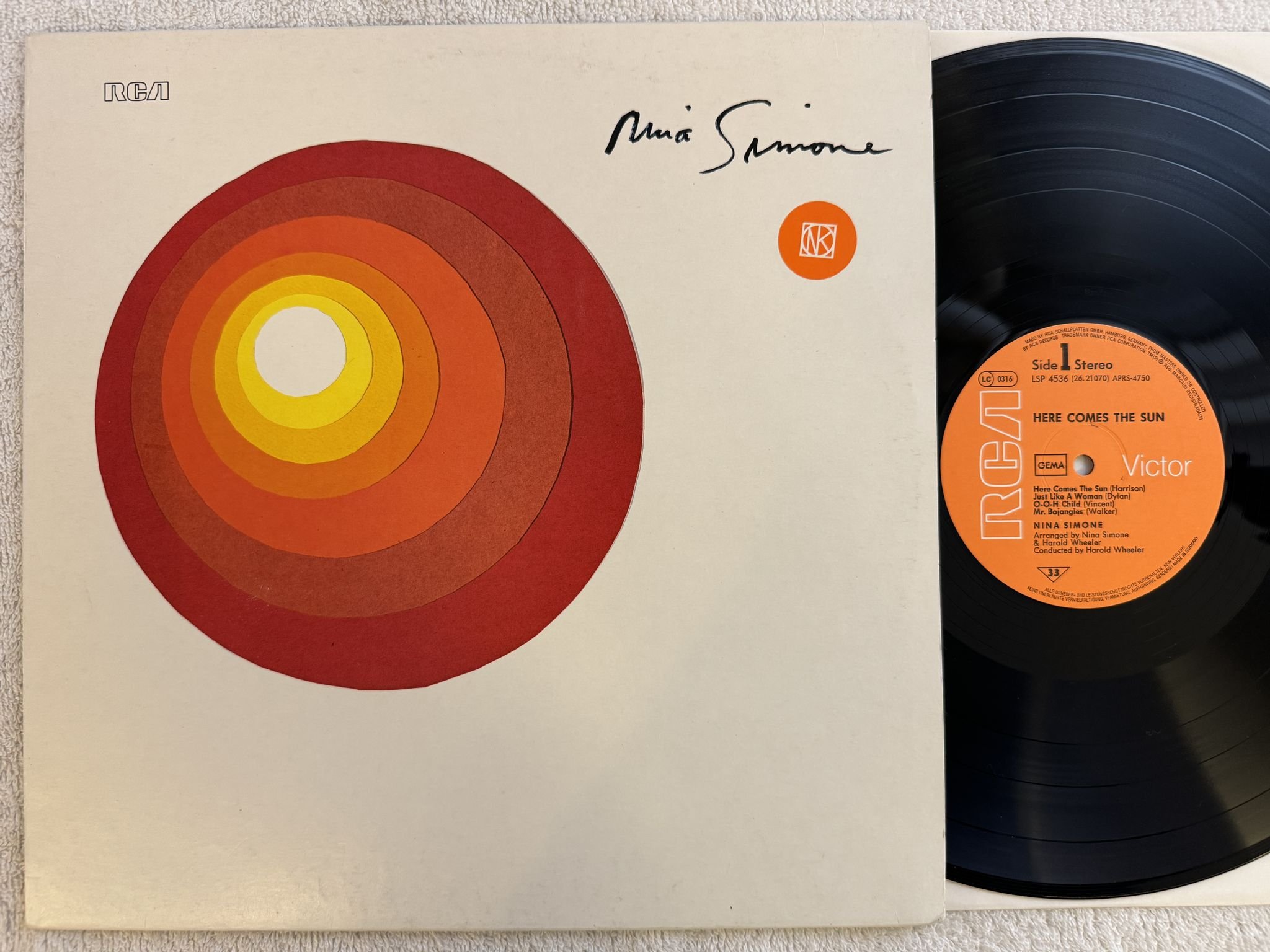 Omslagsbild för skivan NINA SIMONE nina simone LP -71 LSP-4536 RCA Victor