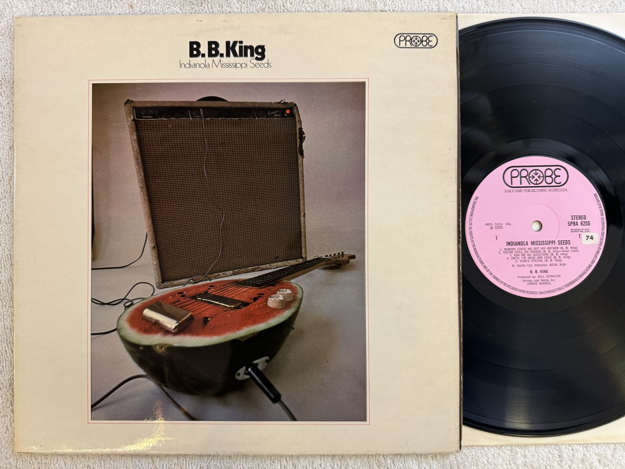 Omslagsbild för skivan B.B. KING Indianola Mississippi Seeds LP -70 SPBA 6255 Probe