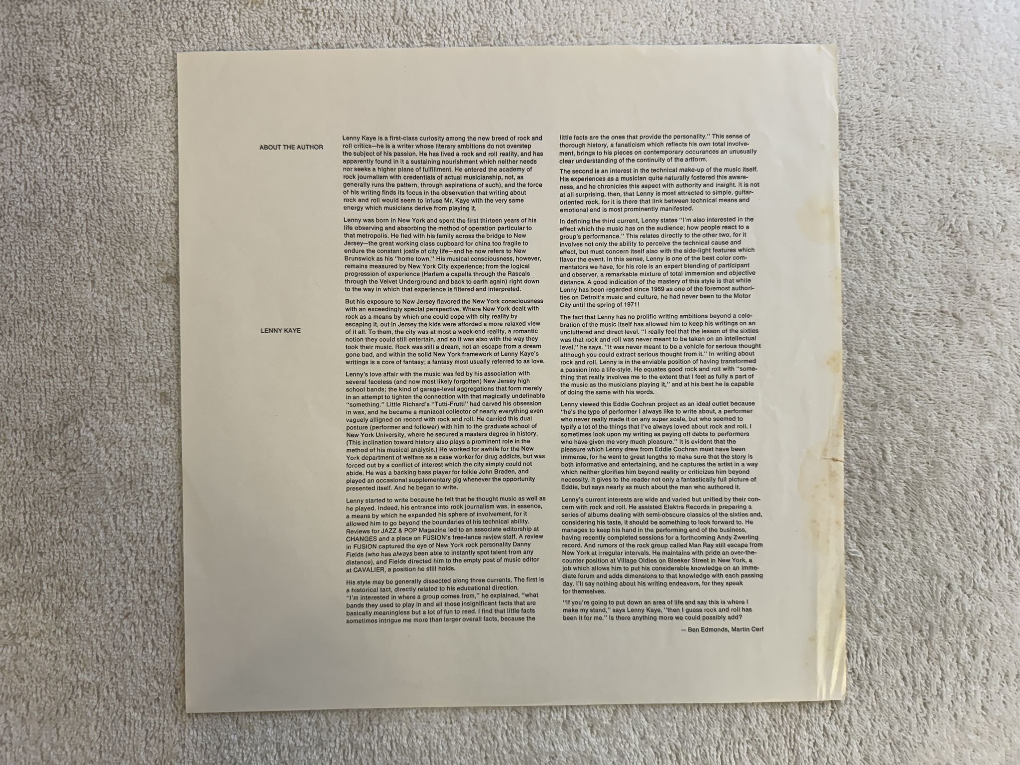 Omslagsbild för skivan EDDIE COCHRAN legendary masters series #4 2X LP -71 United Artists Records