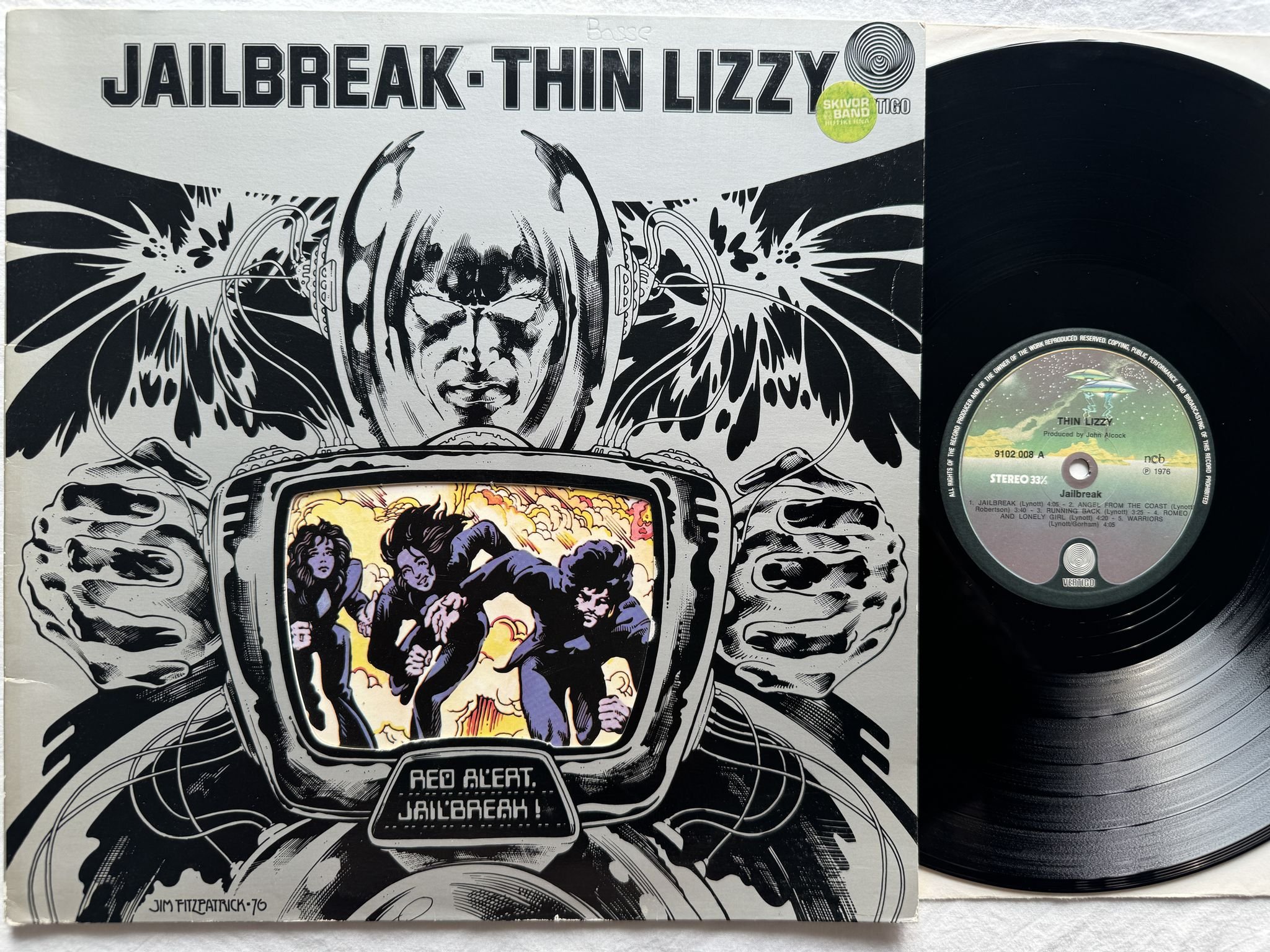 Omslagsbild för skivan THIN LIZZY jailbreak LP -76 9102 008 Vertigo