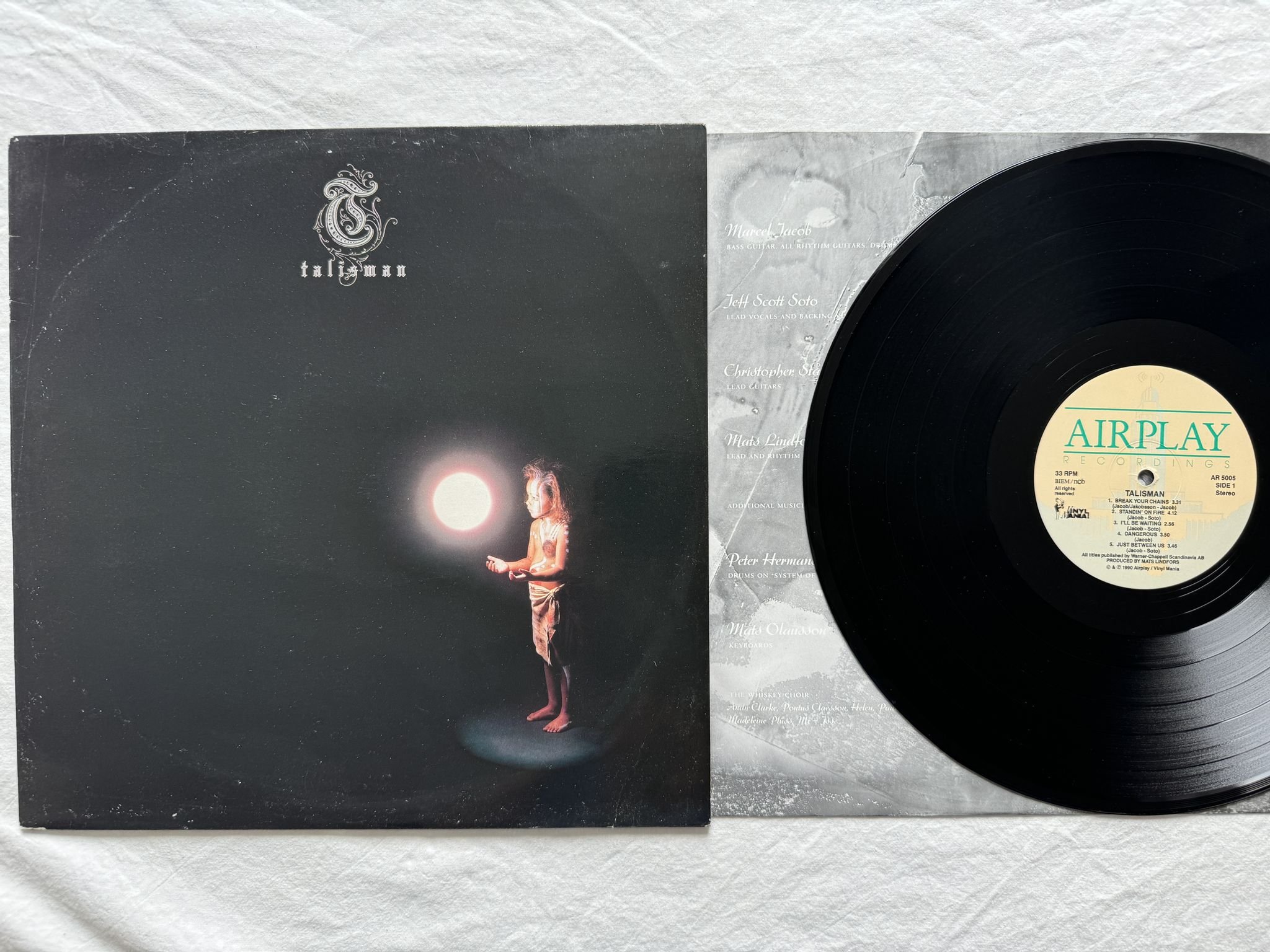 Omslagsbild för skivan TALISMAN talisman LP -90 SWE ARCD 5005 Airplay Recordings