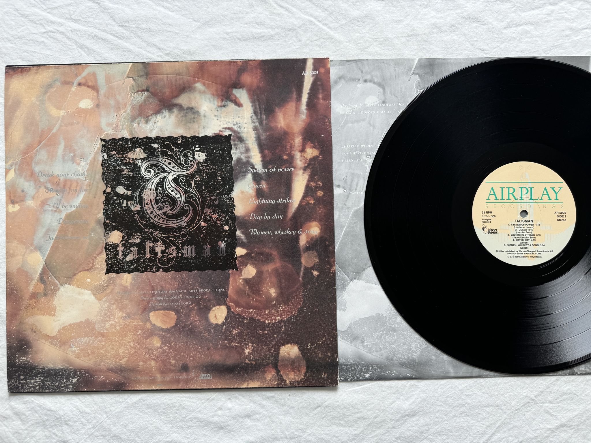 Omslagsbild för skivan TALISMAN talisman LP -90 SWE ARCD 5005 Airplay Recordings
