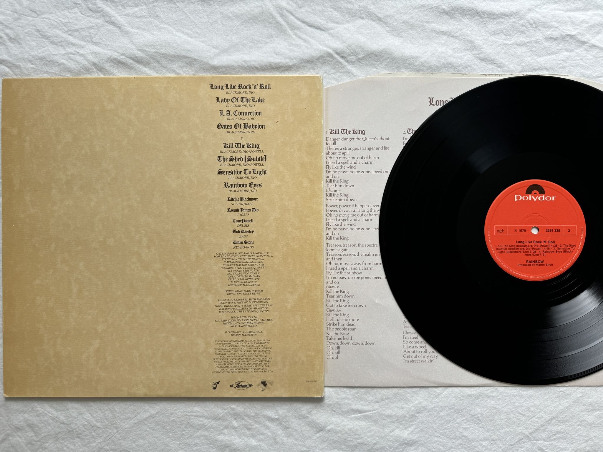 Omslagsbild för skivan RAINBOW long live rock 'N' roll LP -78 2391 335 POLYDOR