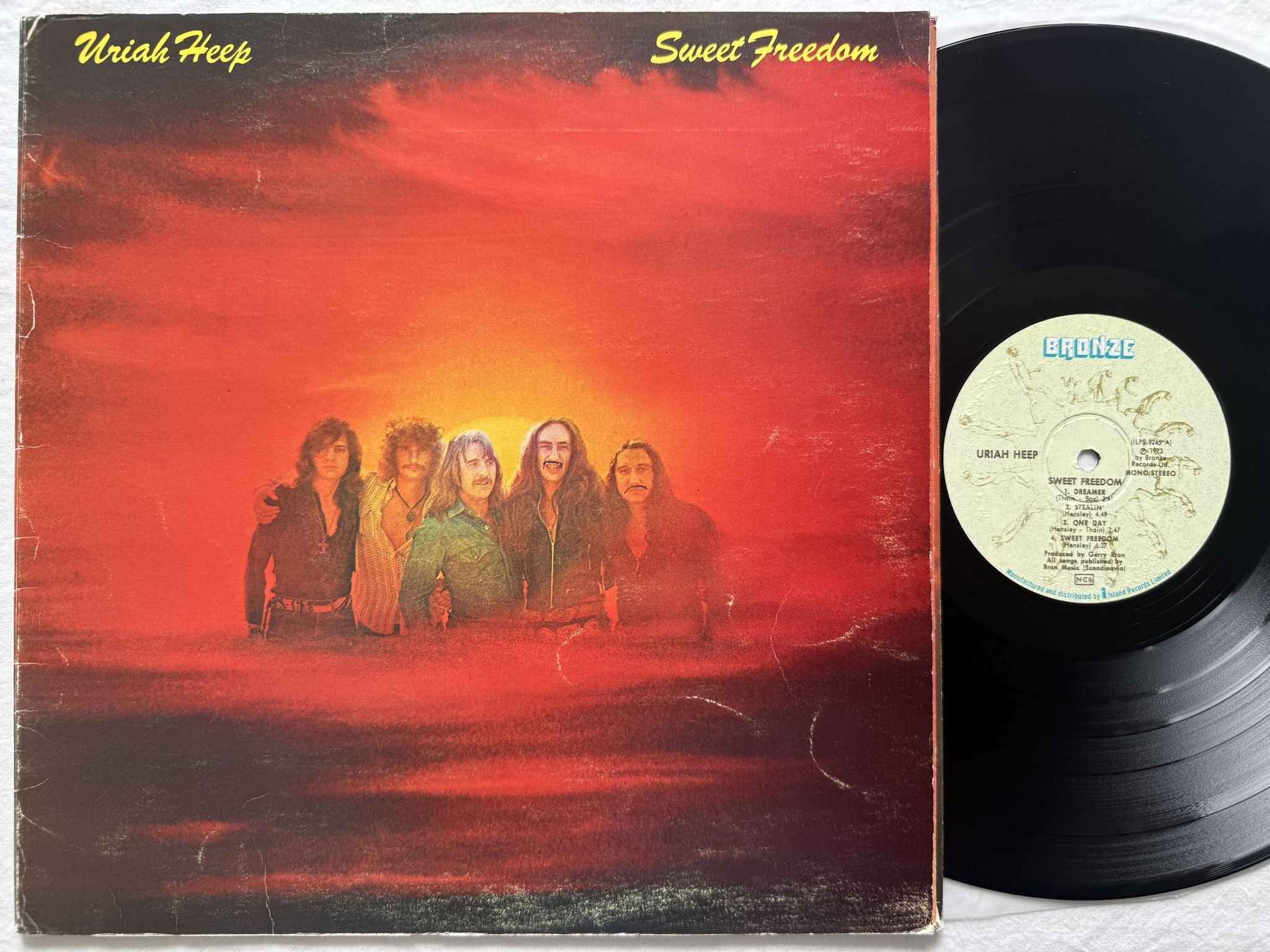 Omslagsbild för skivan URIAH HEEP sweet freedom ILPS 9245 Bronze