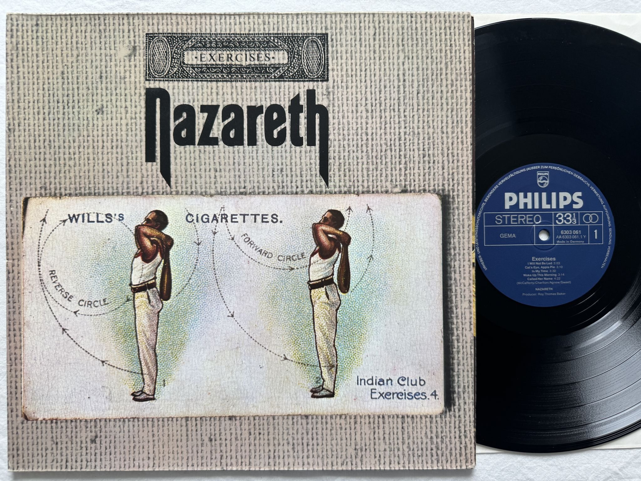 Omslagsbild för skivan NAZARETH exercises LP -72 6303 061 Philips
