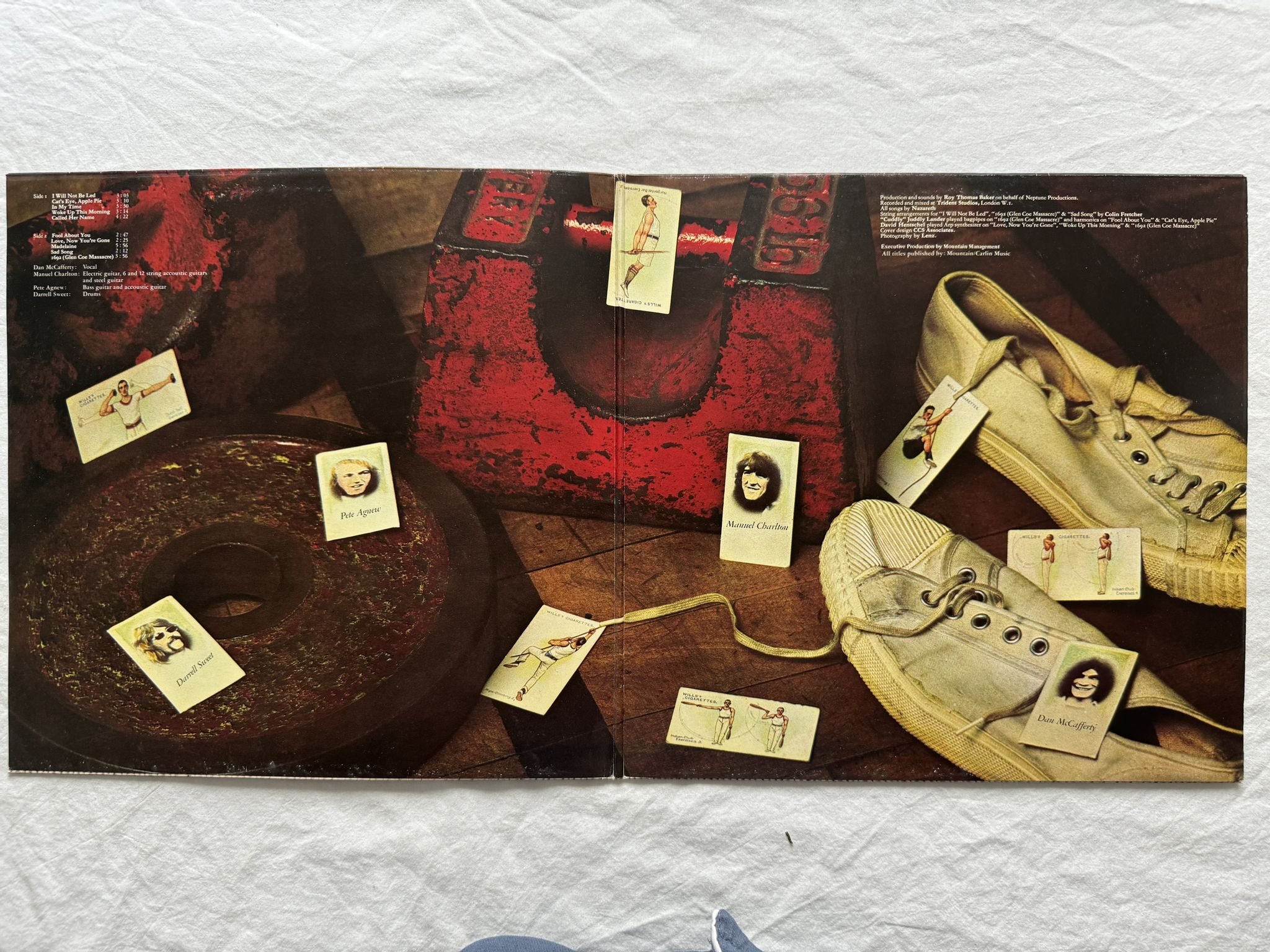 Omslagsbild för skivan NAZARETH exercises LP -72 6303 061 Philips