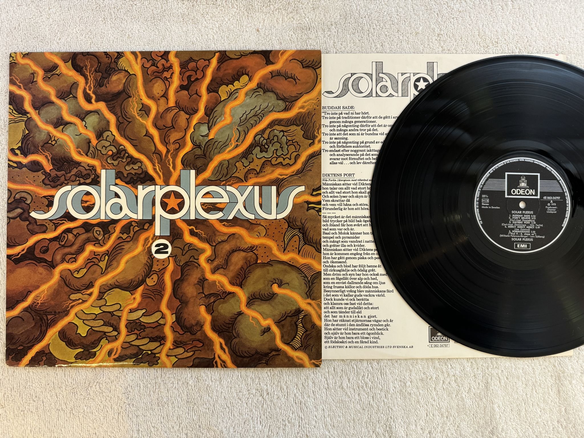 Omslagsbild för skivan SOLAR PLEXUS solar plexus 2 LP -73 SWE 4E 062-34797 Odeon