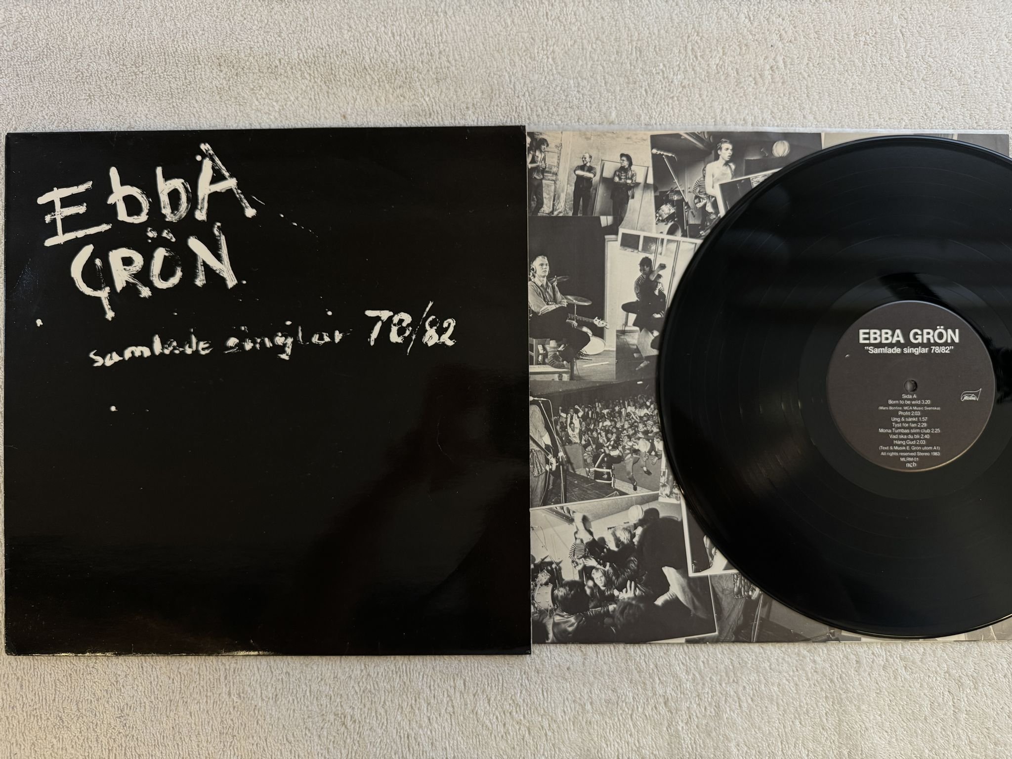 Omslagsbild för skivan EBBA GRÖN samlade singlar LP -83 SWE MLRM-01 Mistlur