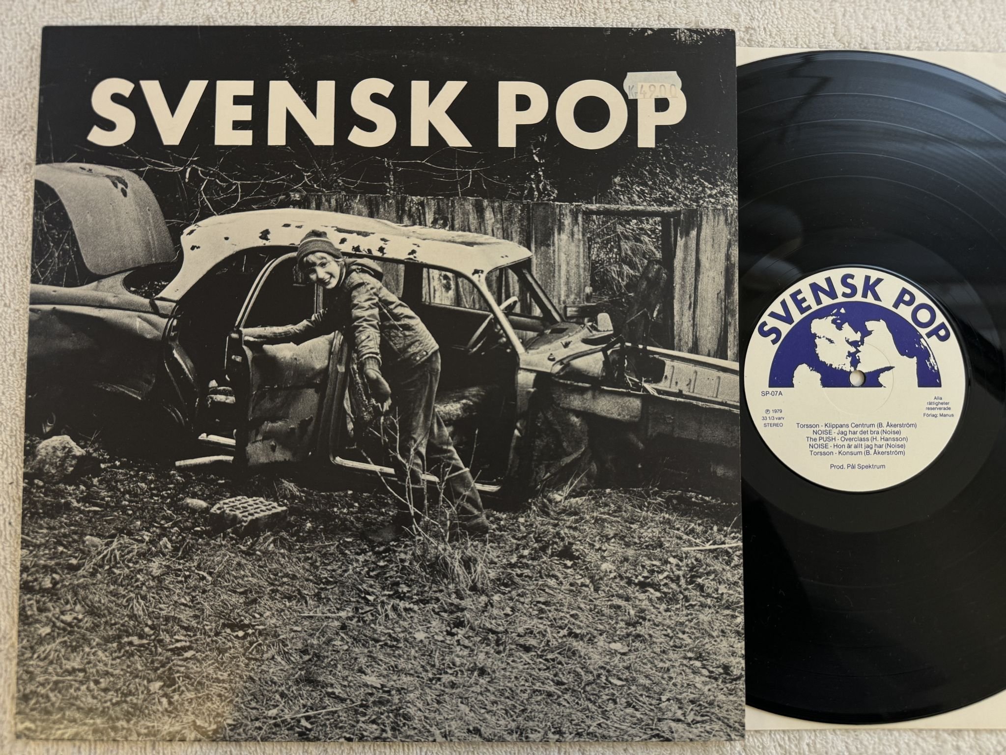 Omslagsbild för skivan VARIOUS svensk pop LP -79 SWE SP 07 Svenska Pop Frabriken