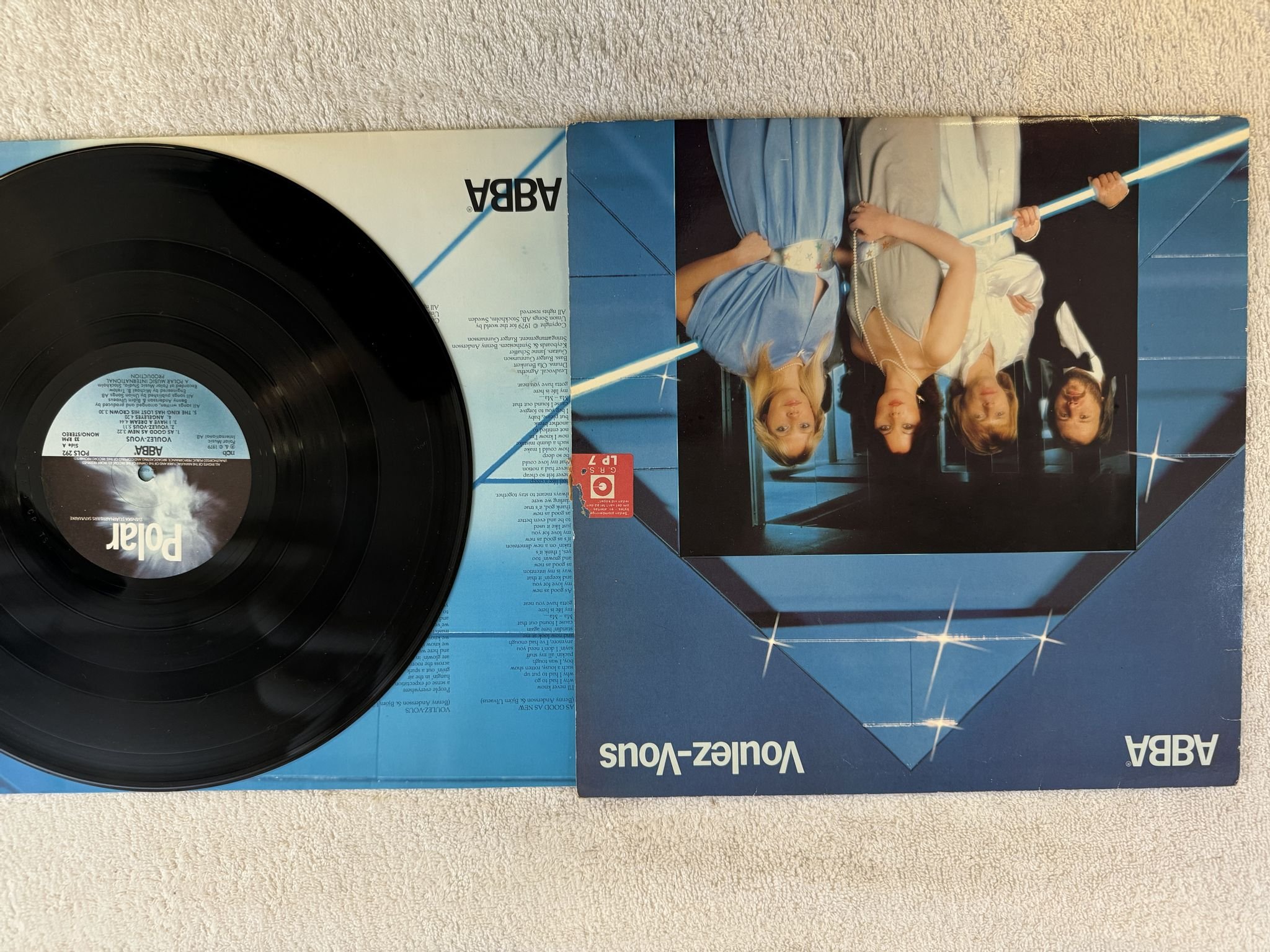 Omslagsbild för skivan ABBA voulez-vous LP -79 SWE POLS 292 Polar