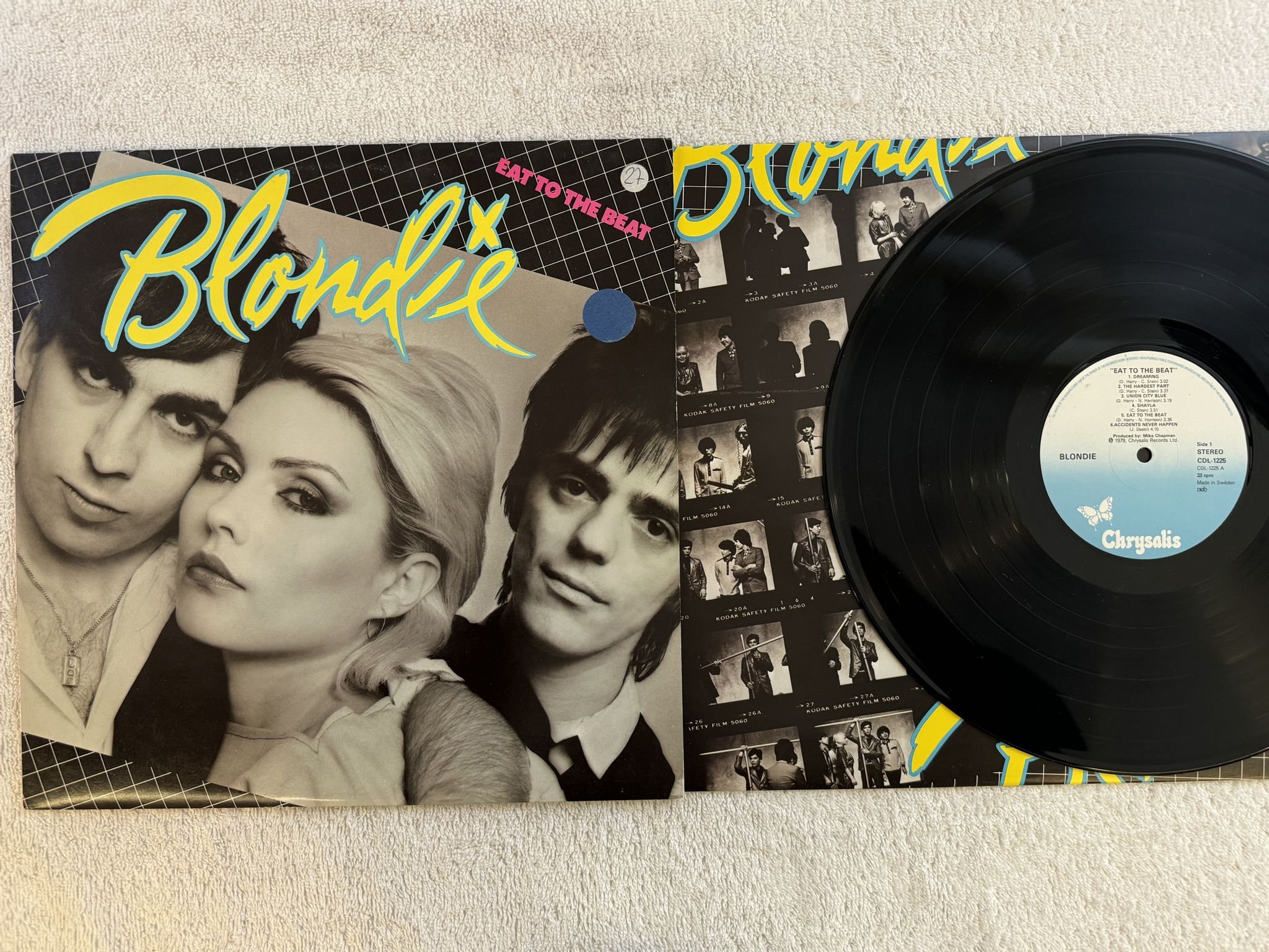 Omslagsbild för skivan BLONDIE eat to the beat LP -79 CDL-1225 Chrysalis