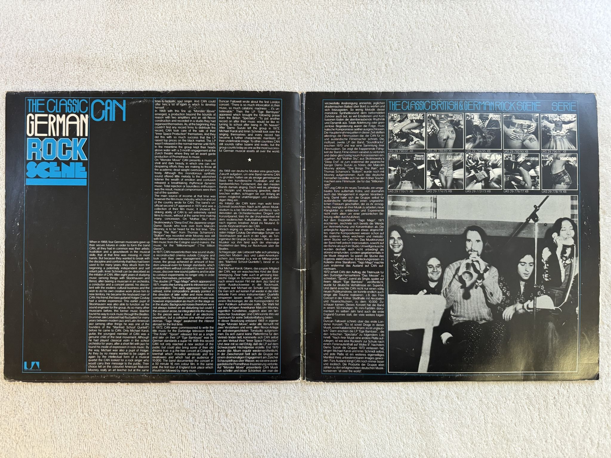 Omslagsbild för skivan CAN the classic german rock scene LP -76 UAS 29 772/73 United Artists Records