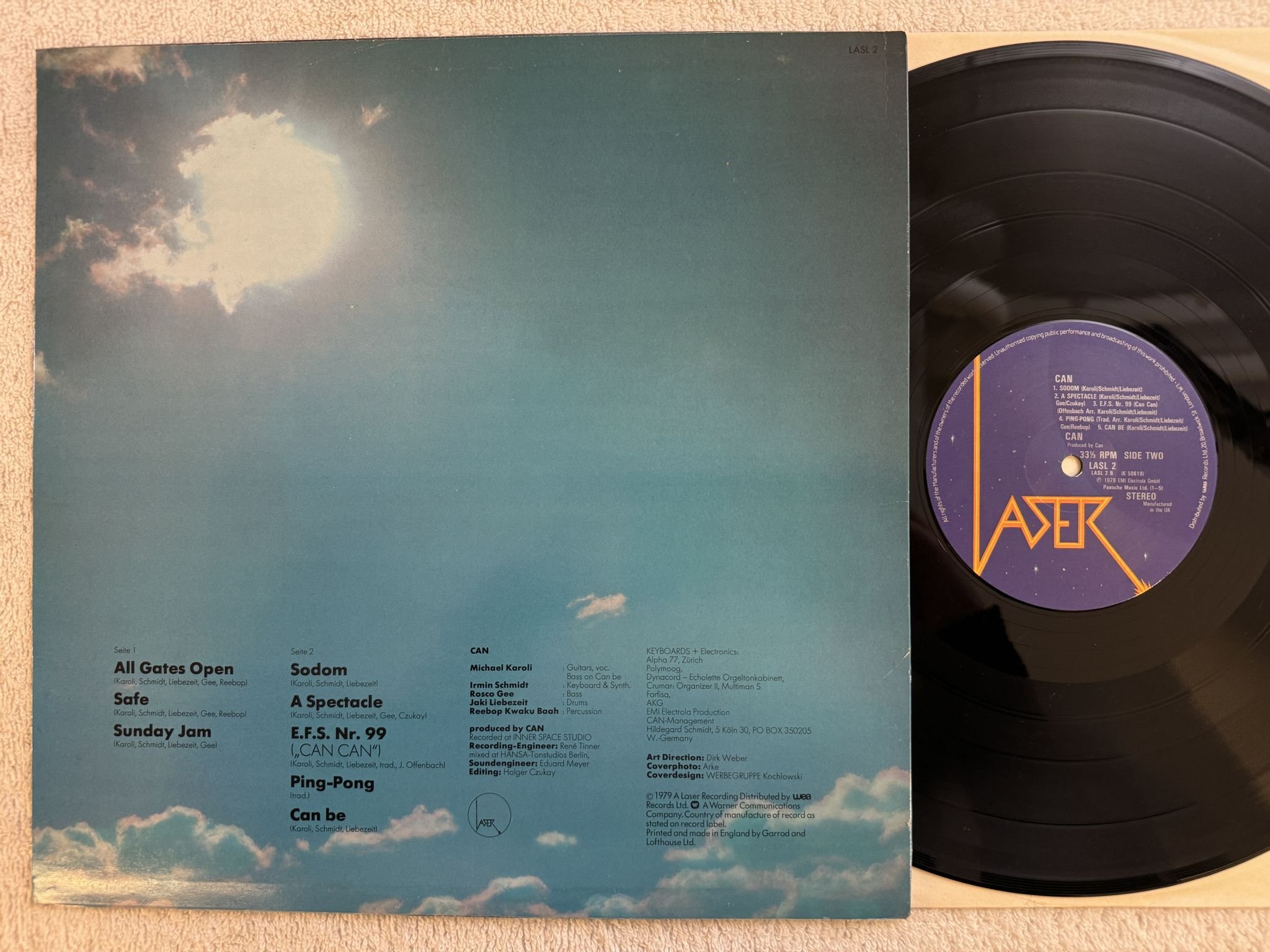 Omslagsbild för skivan CAN can LP -78 UK LASL 2 Laser