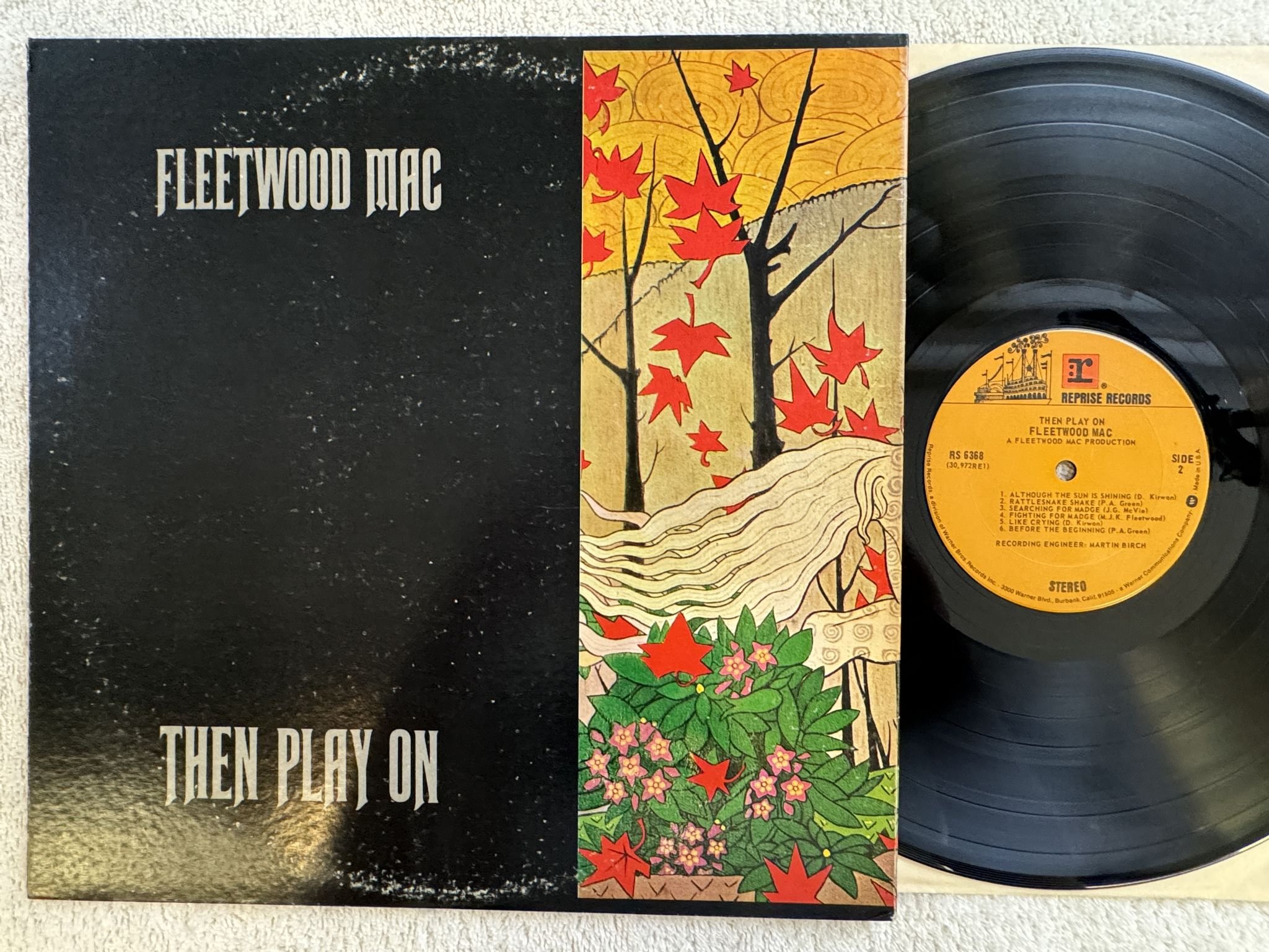 Omslagsbild för skivan FLEETWOOD MAC then play on LP -69 RS 6368 Reprise Records