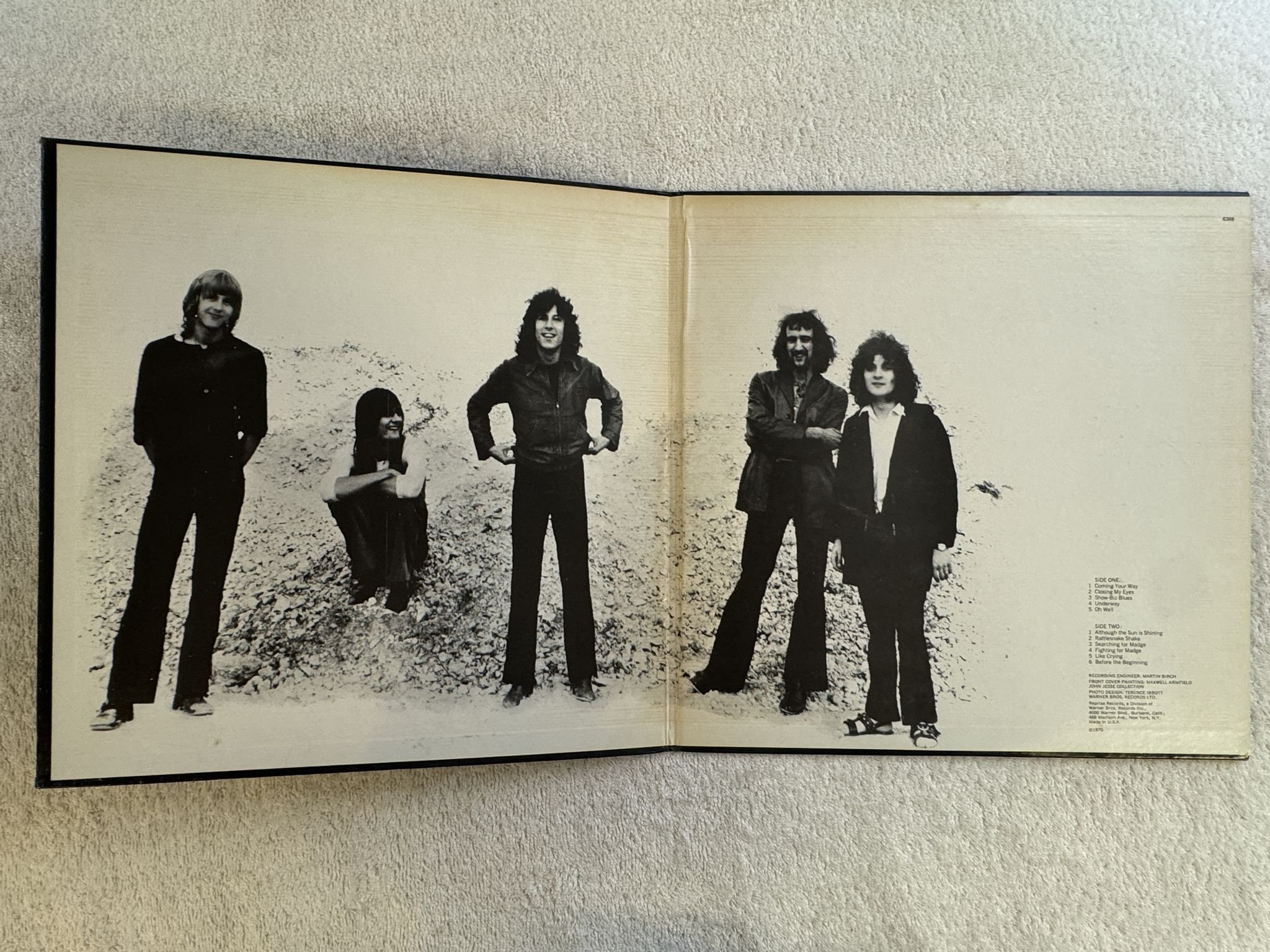 Omslagsbild för skivan FLEETWOOD MAC then play on LP -69 RS 6368 Reprise Records