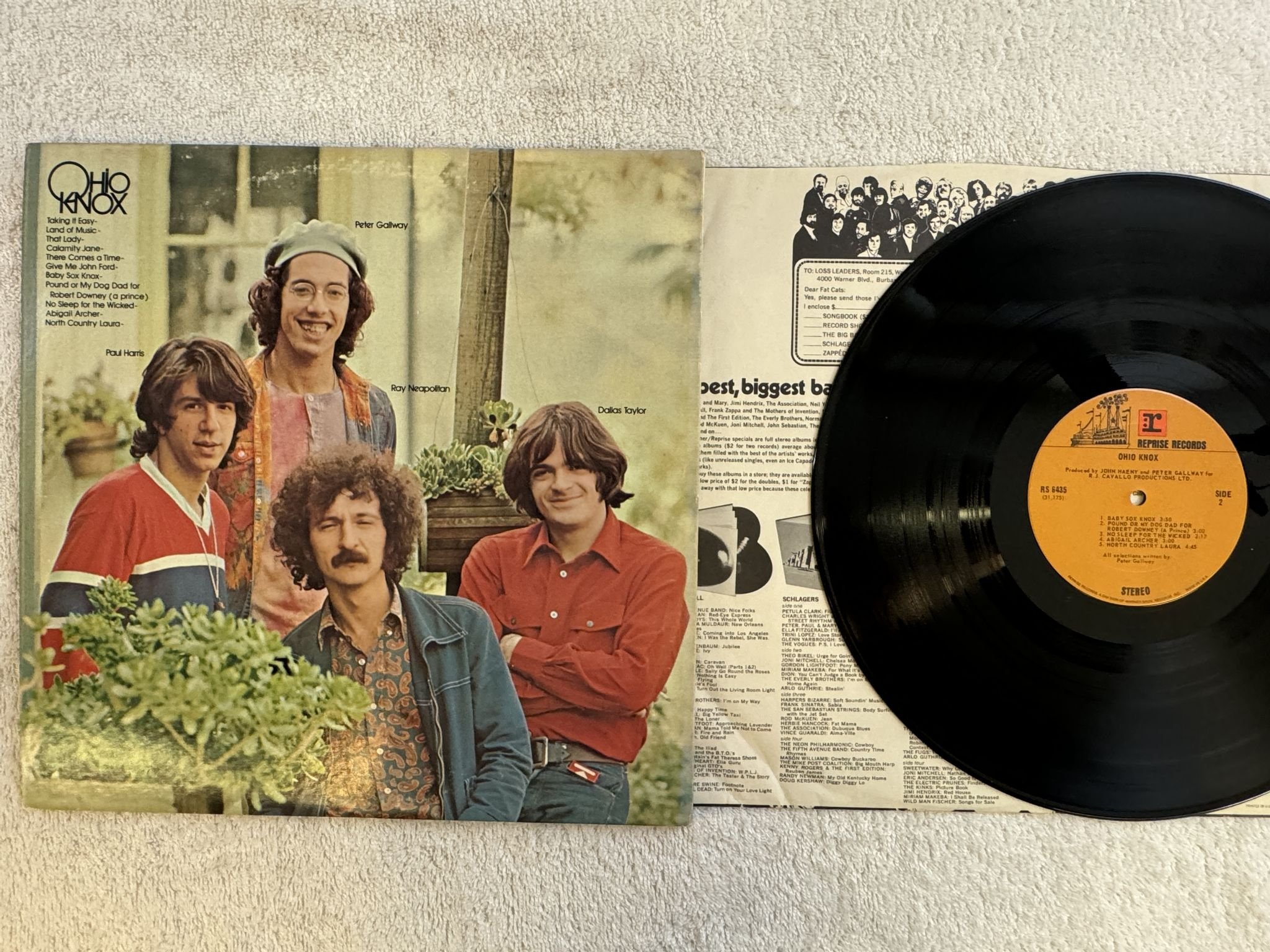 Omslagsbild för skivan OHIO KNOX ohio knox LP -71 RS 6435 Reprise Records