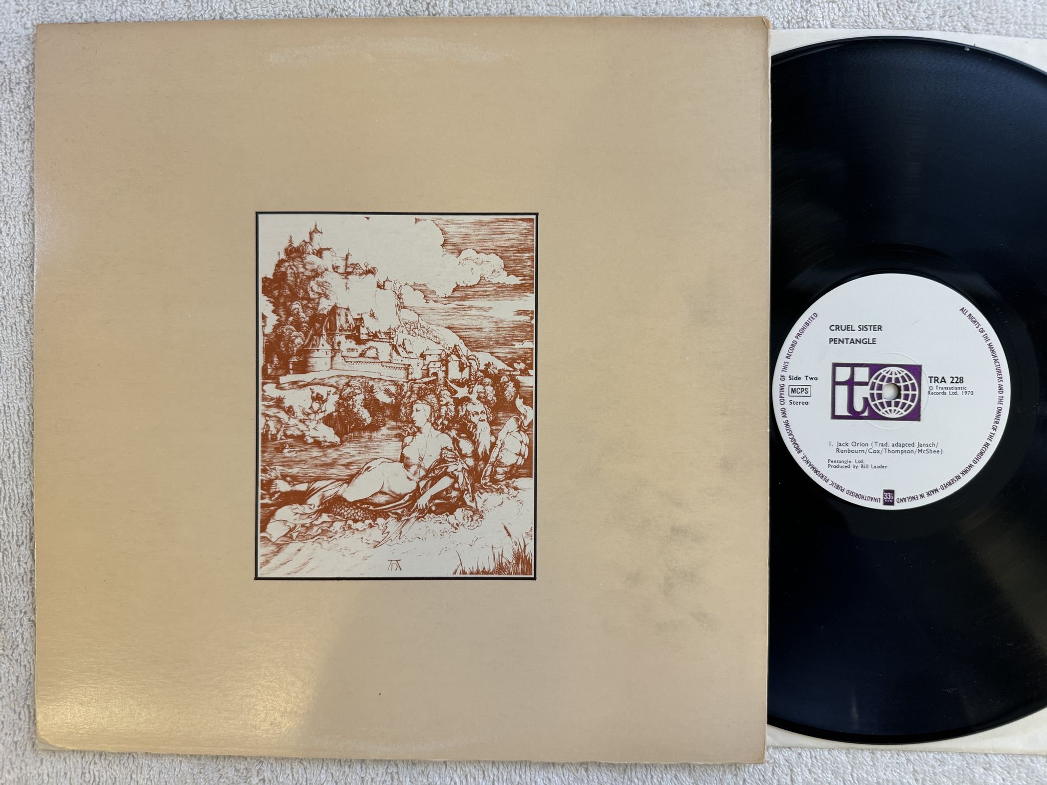 Omslagsbild för skivan PENTANGLE cruel sister LP -70 TRA 228 Transatlantic Records