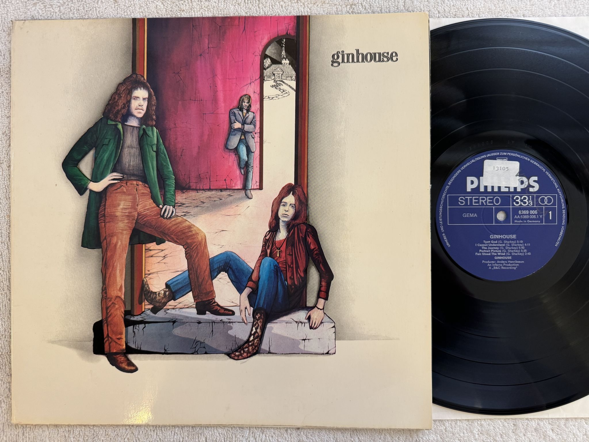 Omslagsbild för skivan GINHOUSE ginhouse LP -71 GER 6369 006 Philips