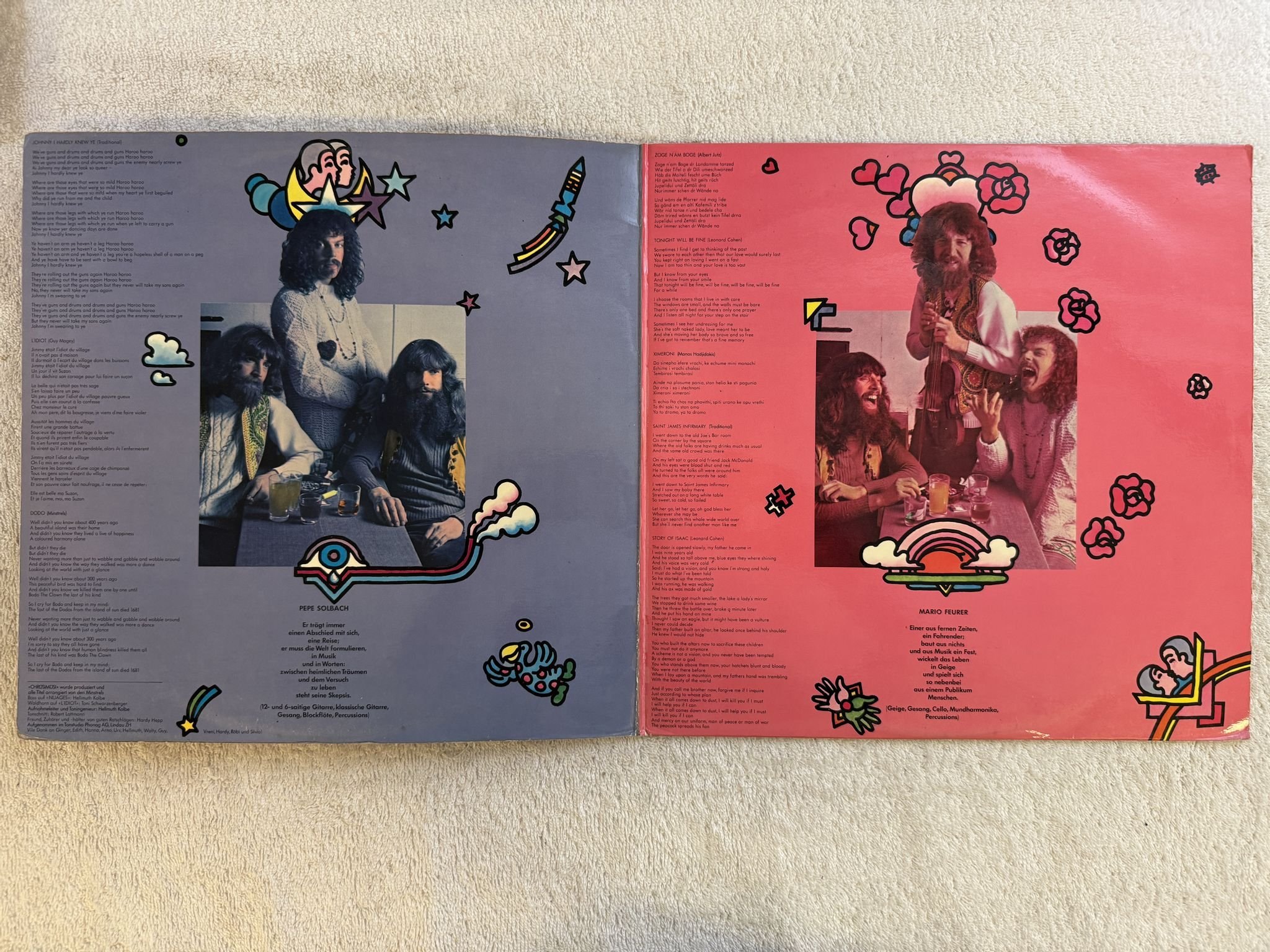 Omslagsbild för skivan MINSTRELS chrusimusi LP -71 LMLP 15801 Metronome