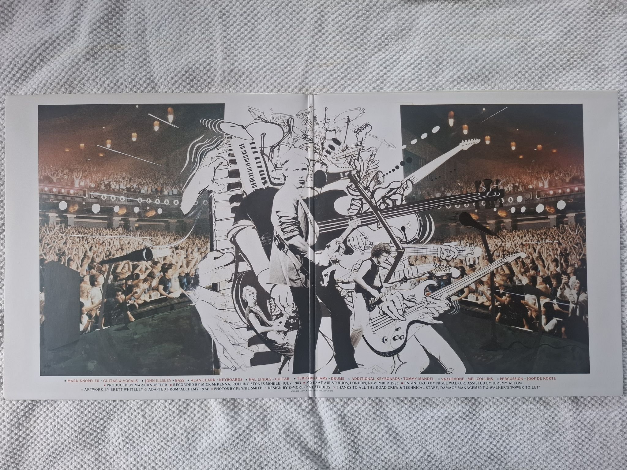 Omslagsbild för skivan DIRE STRAITS alchemy - dire straits live 2x LP -84 818 243-1 Vertigo