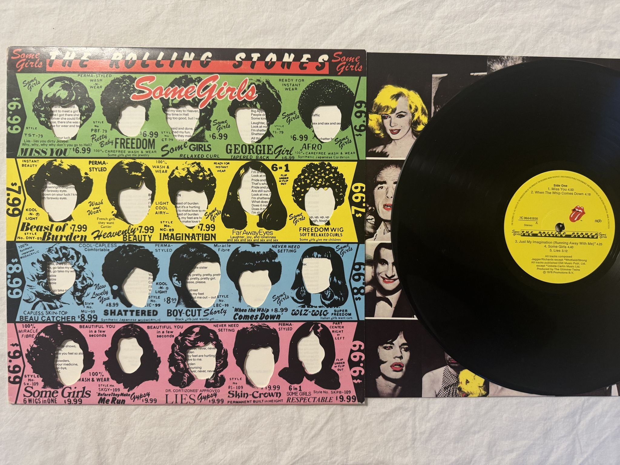 Omslagsbild för skivan THE ROLLING STONES some girls LP -78 7C 064-61016 Rolling Stones Records