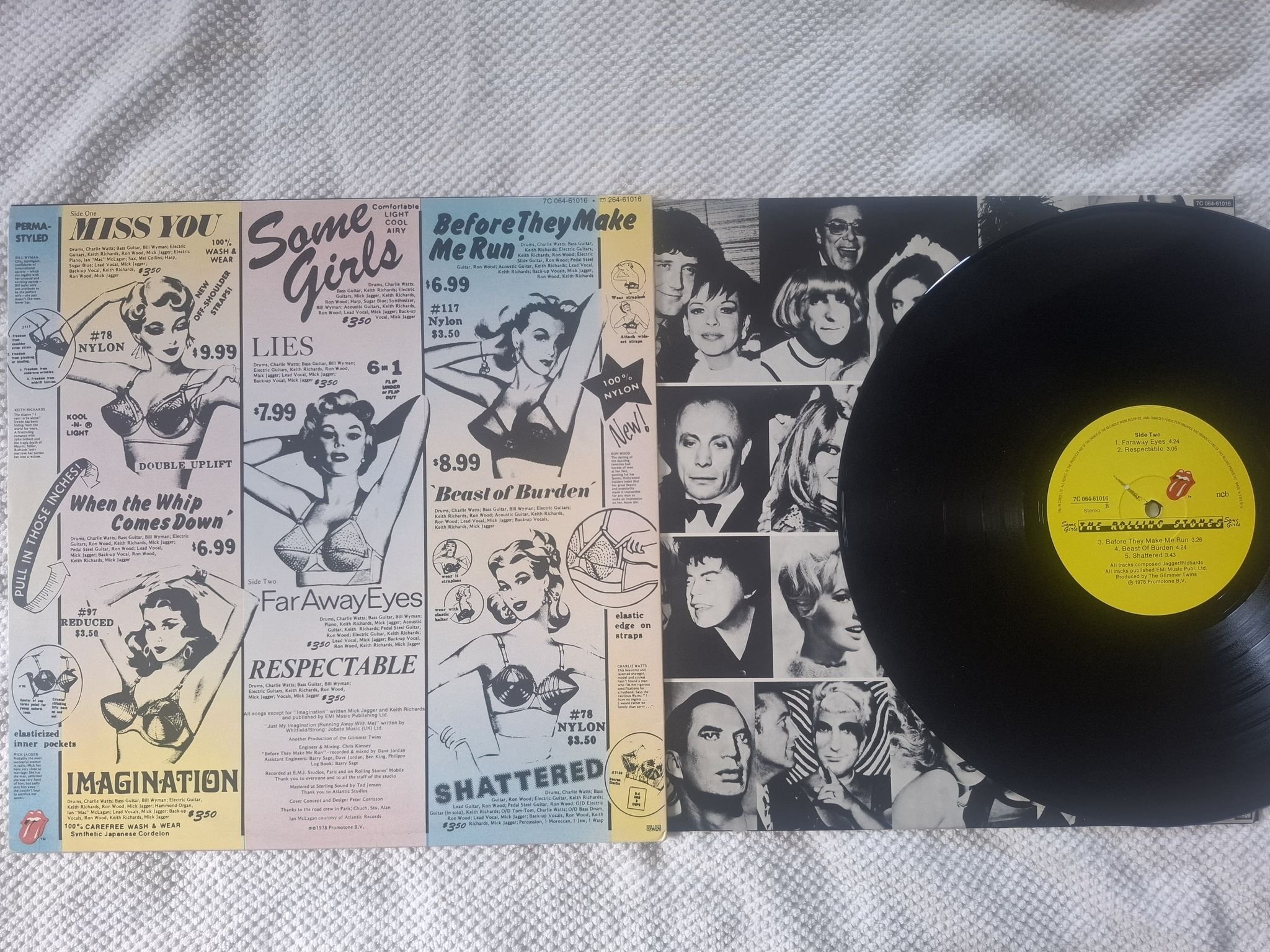 Omslagsbild för skivan THE ROLLING STONES some girls LP -78 7C 064-61016 Rolling Stones Records