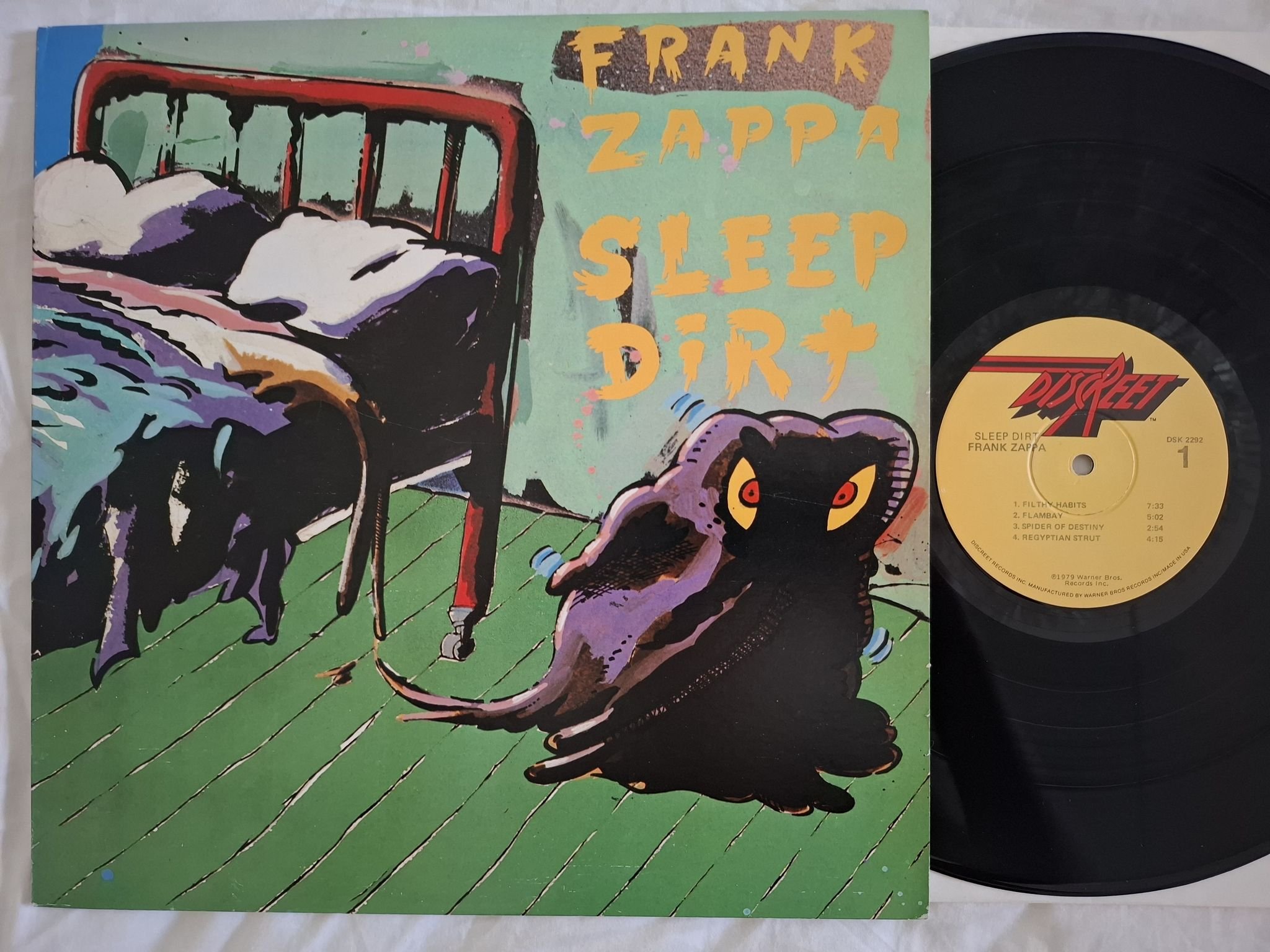 Omslagsbild för skivan FRANK ZAPPA sleep dirt LP -79 DSK 2292 Discreet