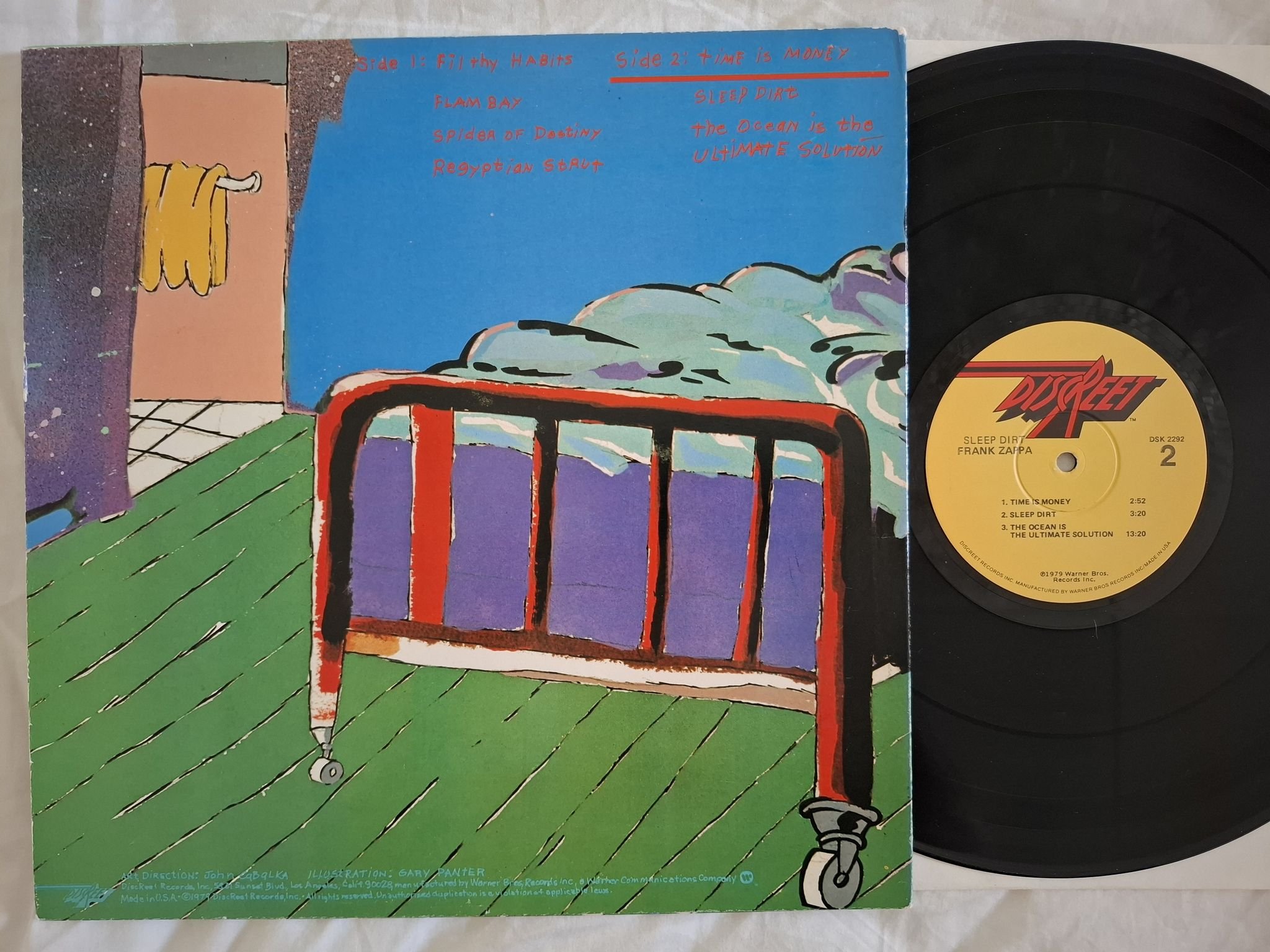 Omslagsbild för skivan FRANK ZAPPA sleep dirt LP -79 DSK 2292 Discreet