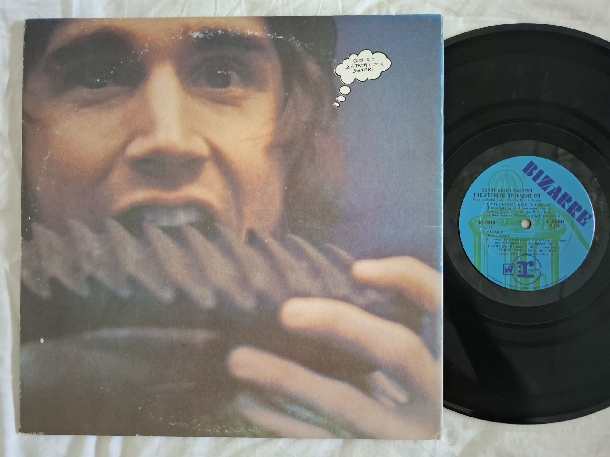 Omslagsbild för skivan THE MOTHERS OF INVENTION burnt weeny sandwich LP -70 RS 6370 Reprise Records